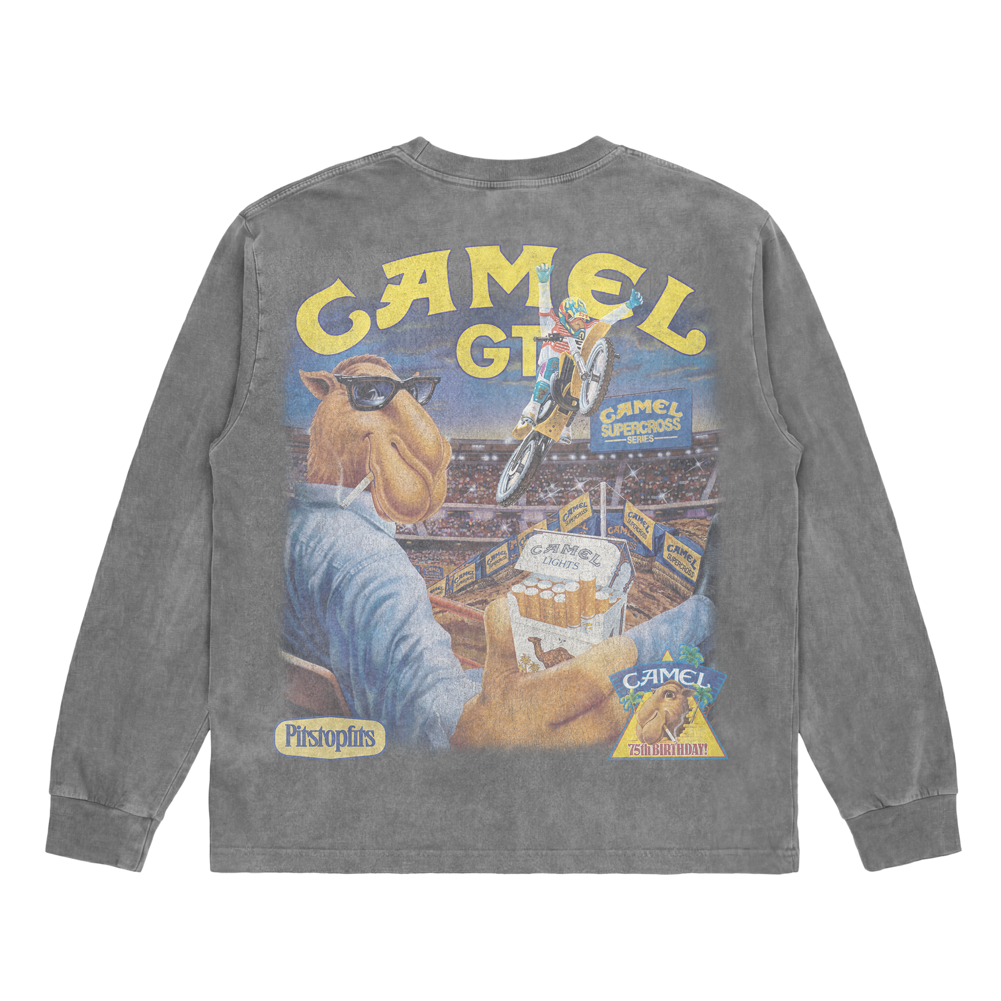 Vintage Washed Racing  v2 Long Sleeve