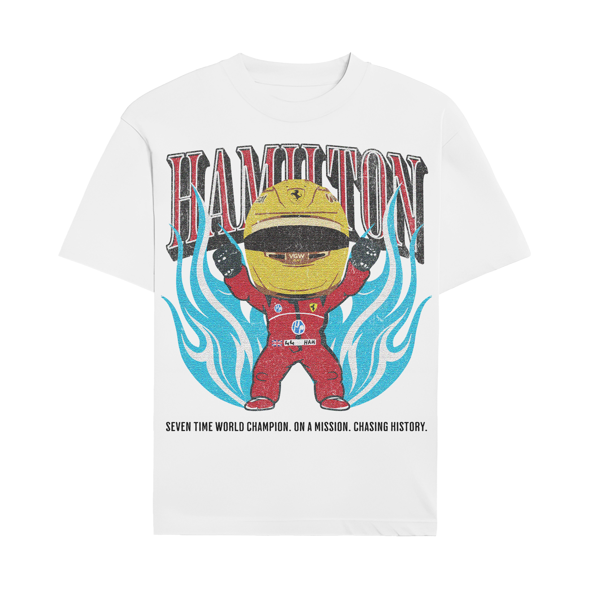 Hamilton 44 Cartoon Graphic T-shirt