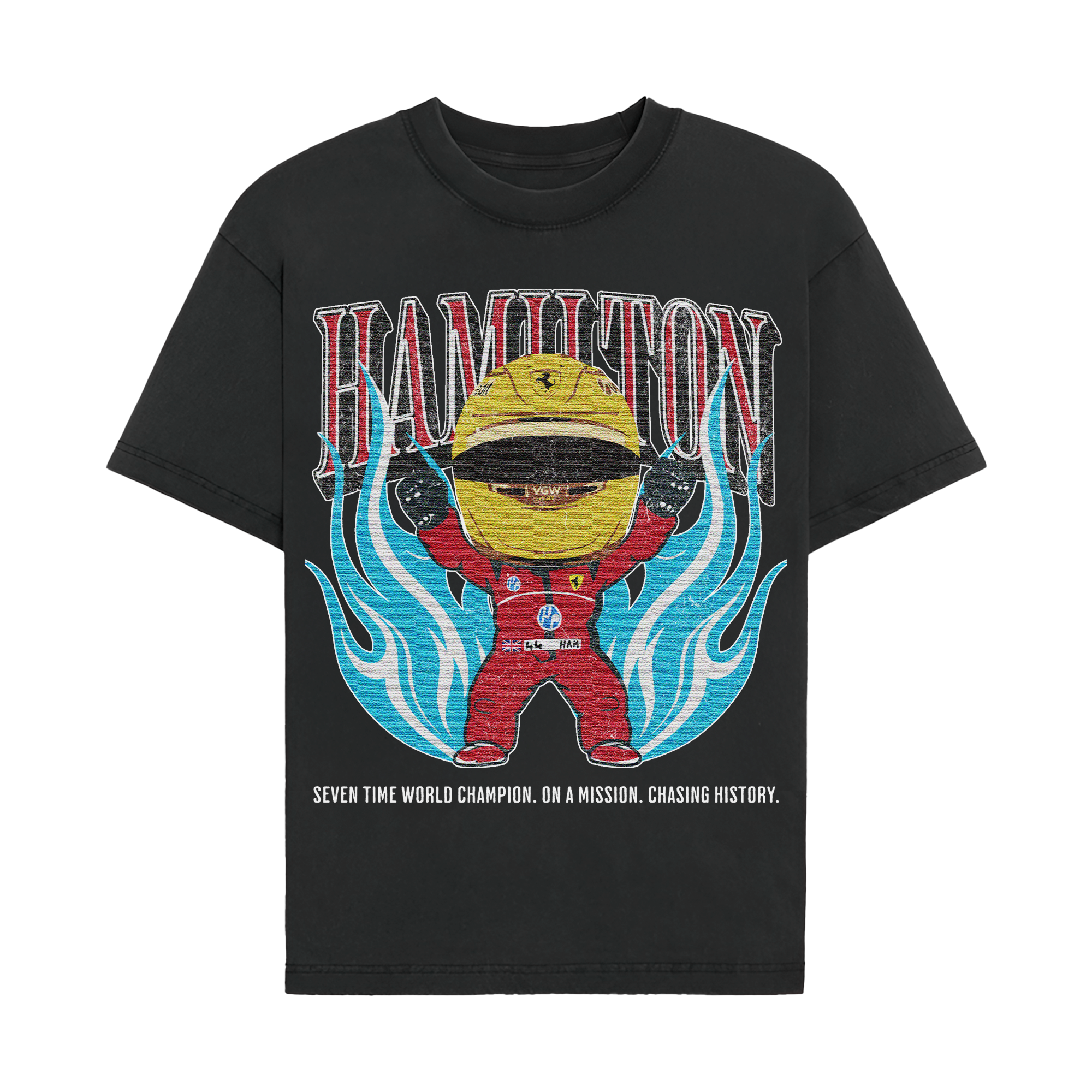 Hamilton 44 Cartoon Graphic T-shirt