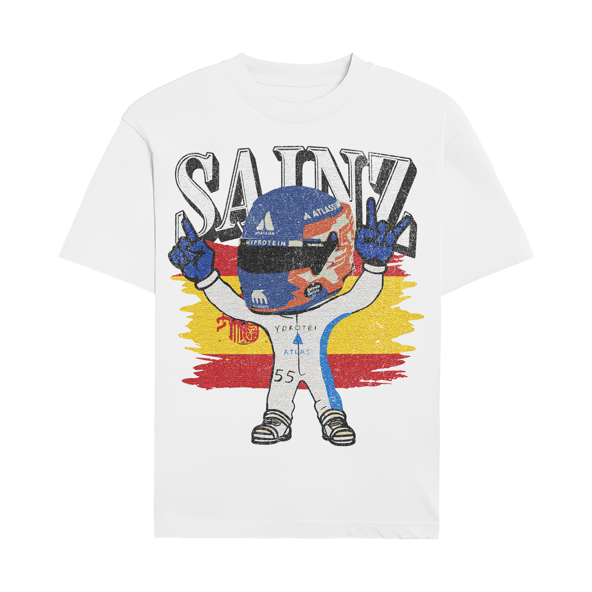 Sainz Cartoon Graphic T-shirt
