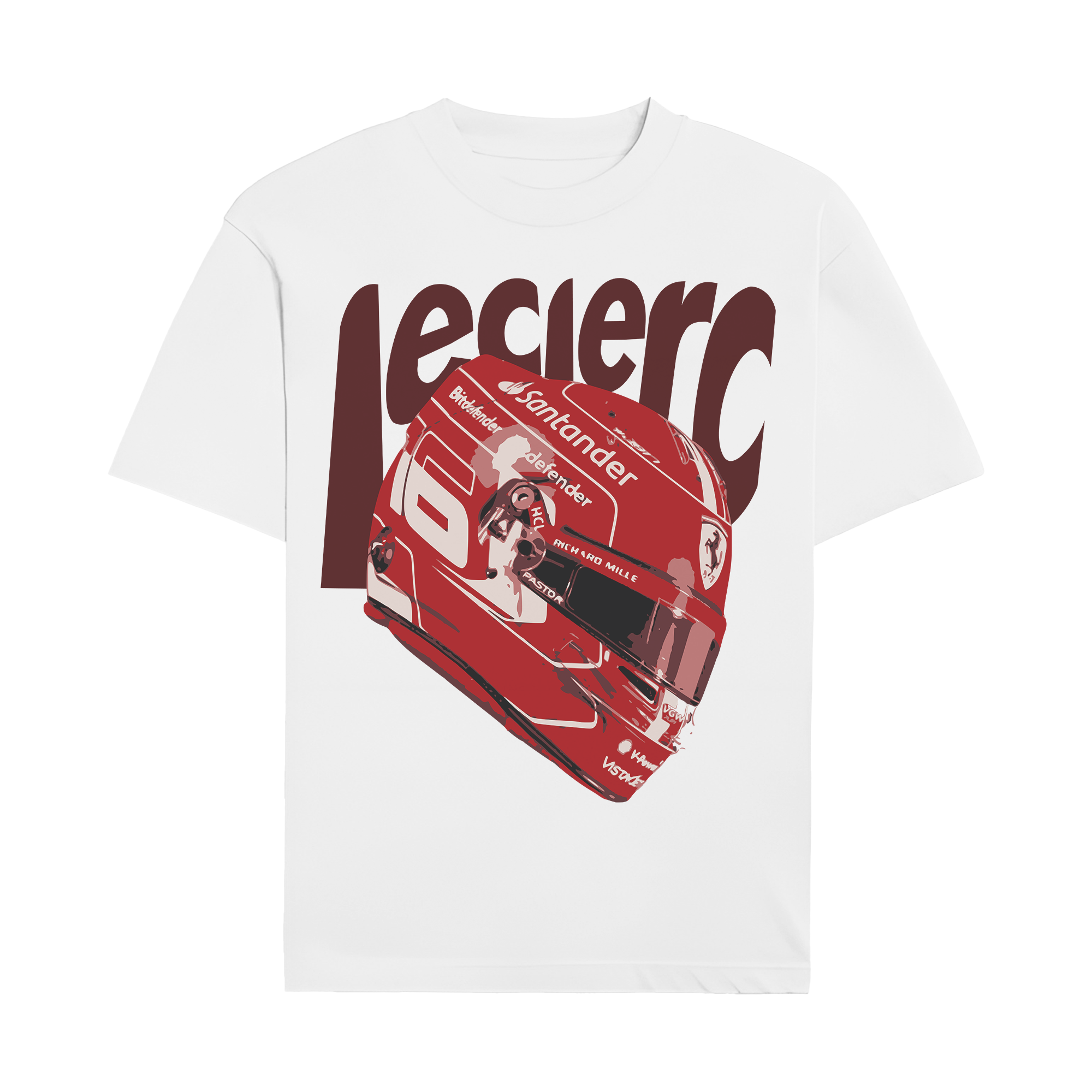 Leclerc Helmet Graphic T-shirt
