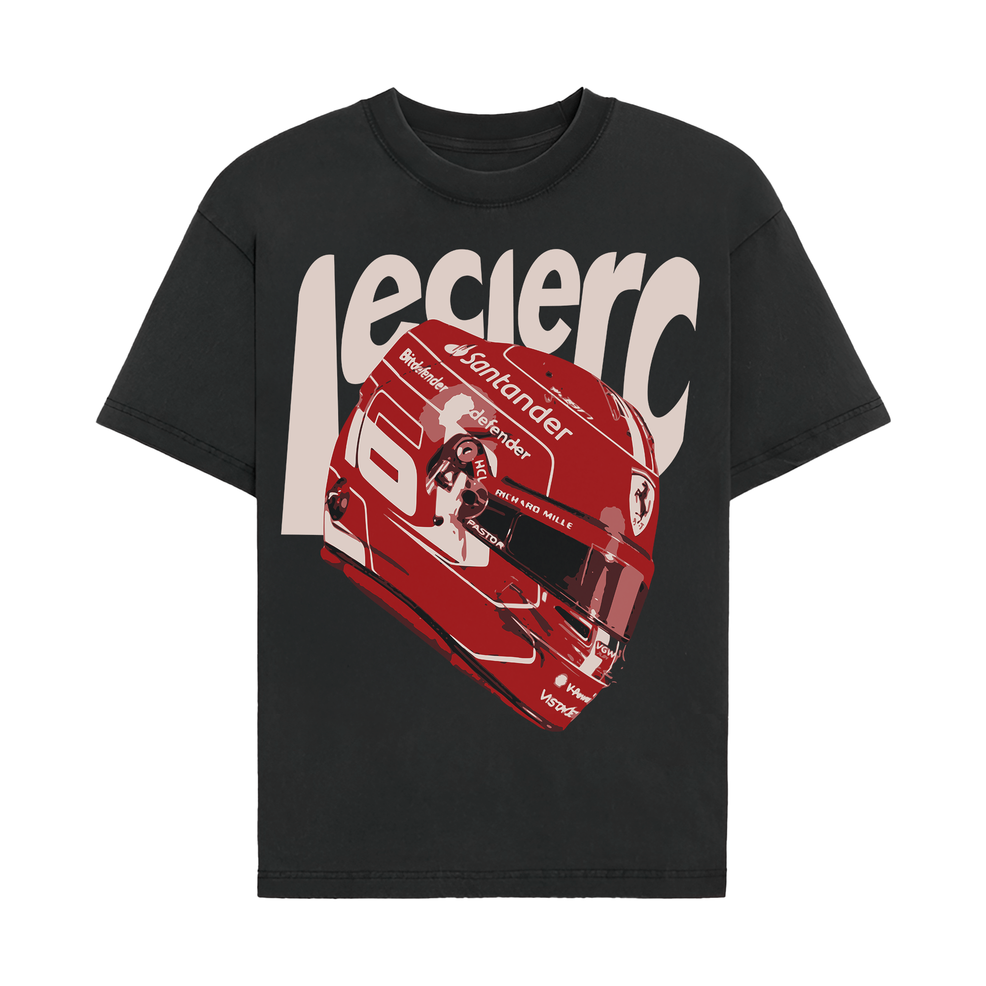 Leclerc Helmet Graphic T-shirt