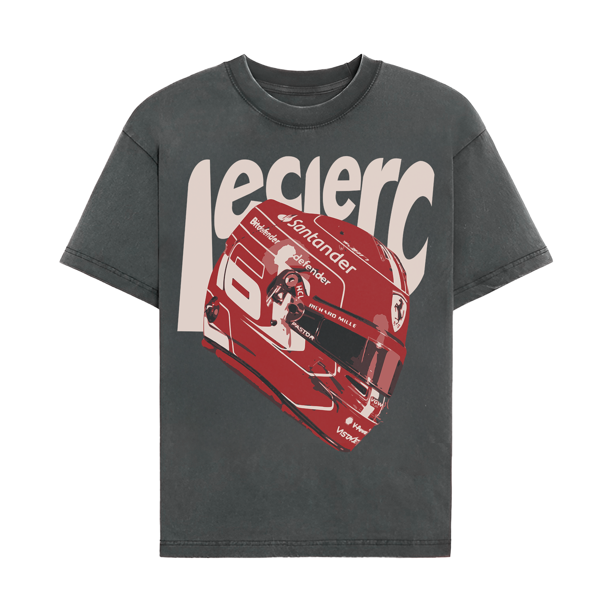 Leclerc Helmet Graphic T-shirt