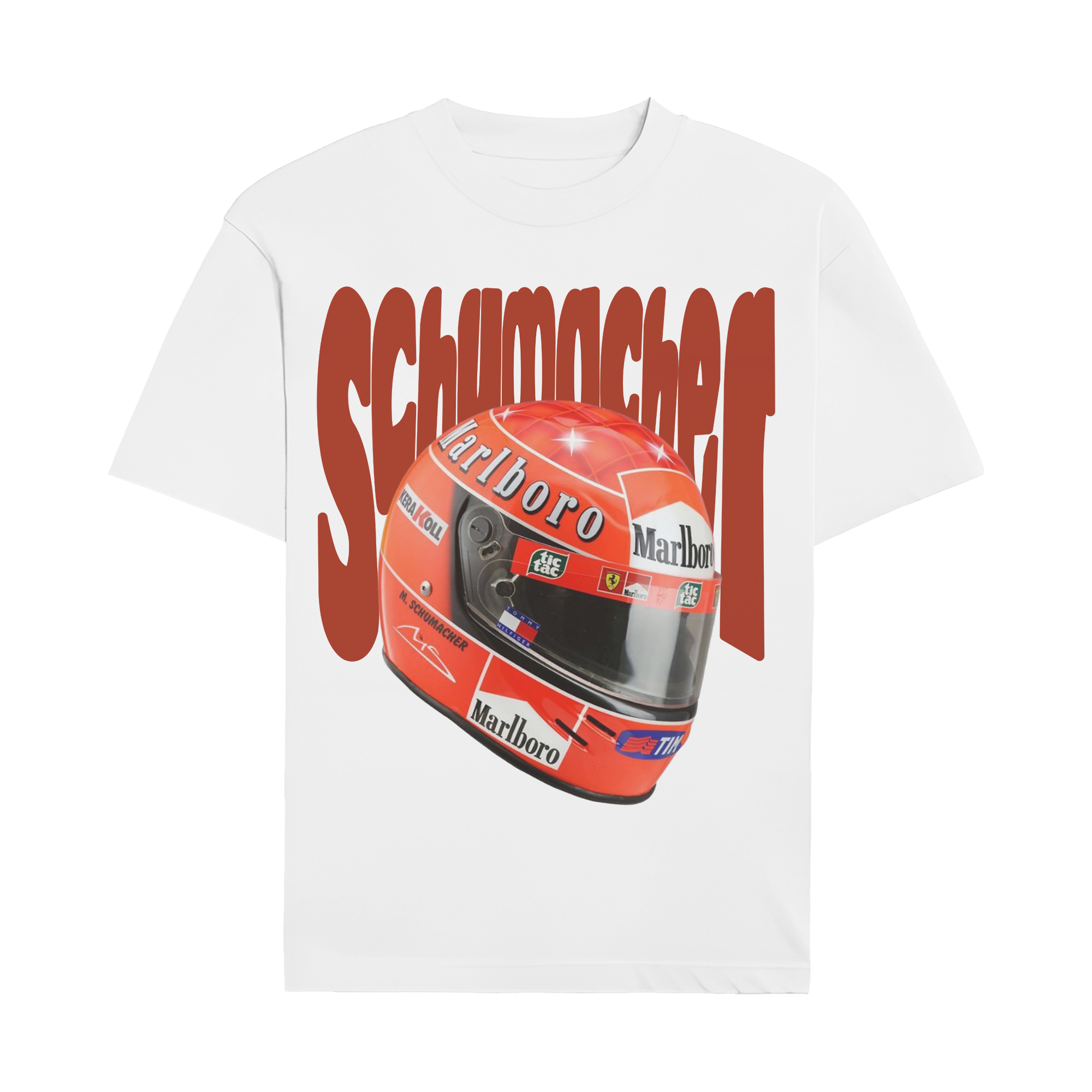 Michael Schumacher Helmet Graphic T-shirt