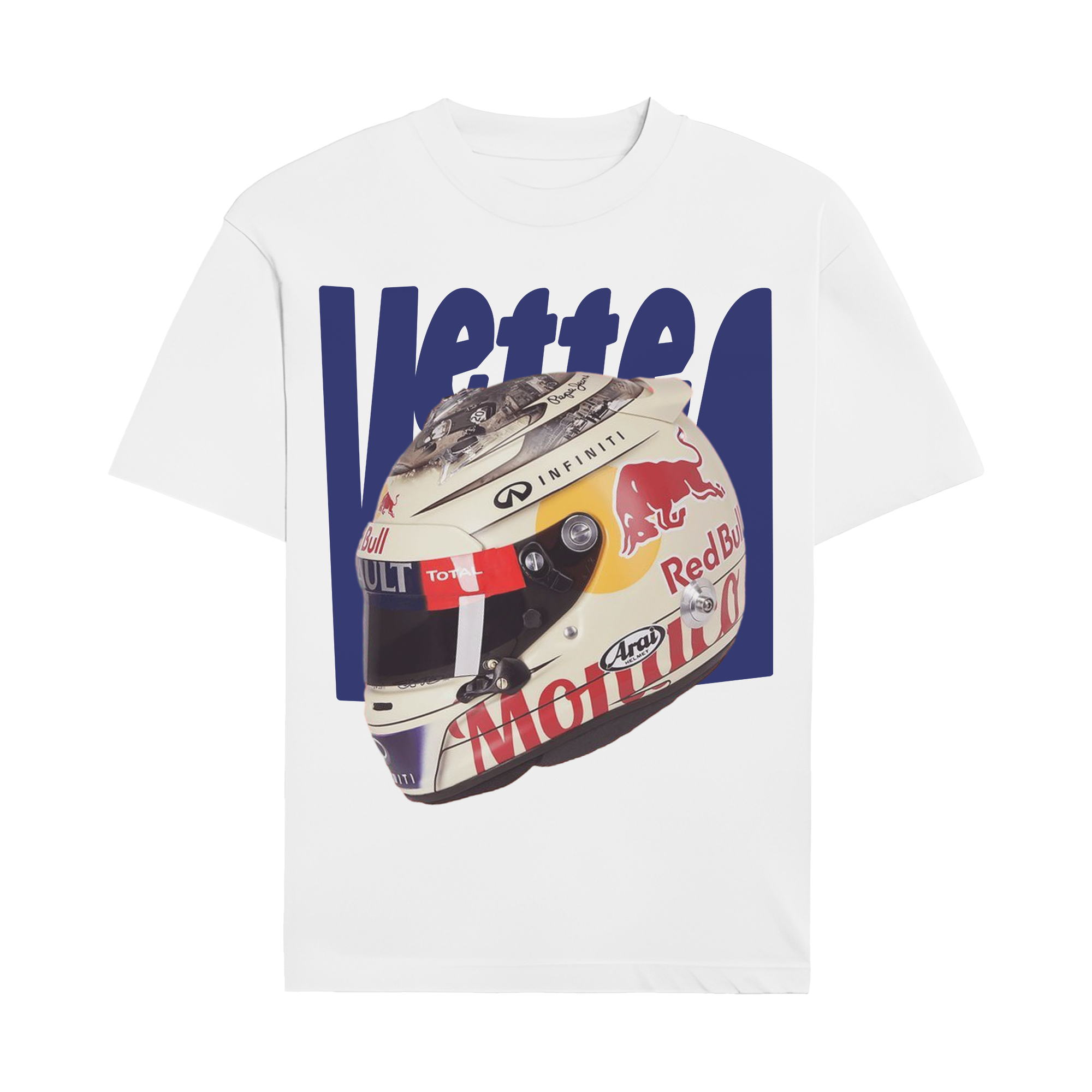 Sebastian Vettel Helmet Graphic T-shirt