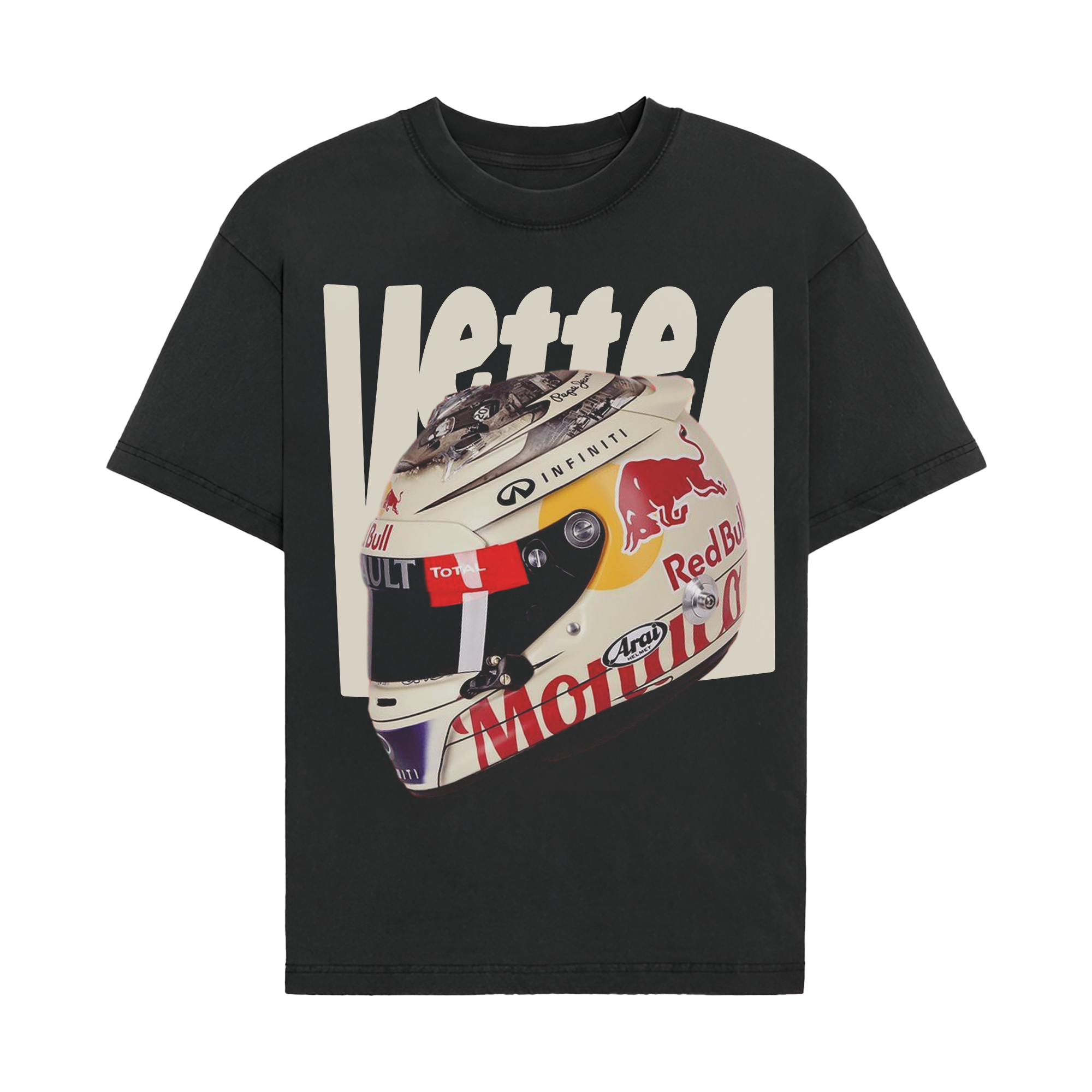 Sebastian Vettel Helmet Graphic T-shirt