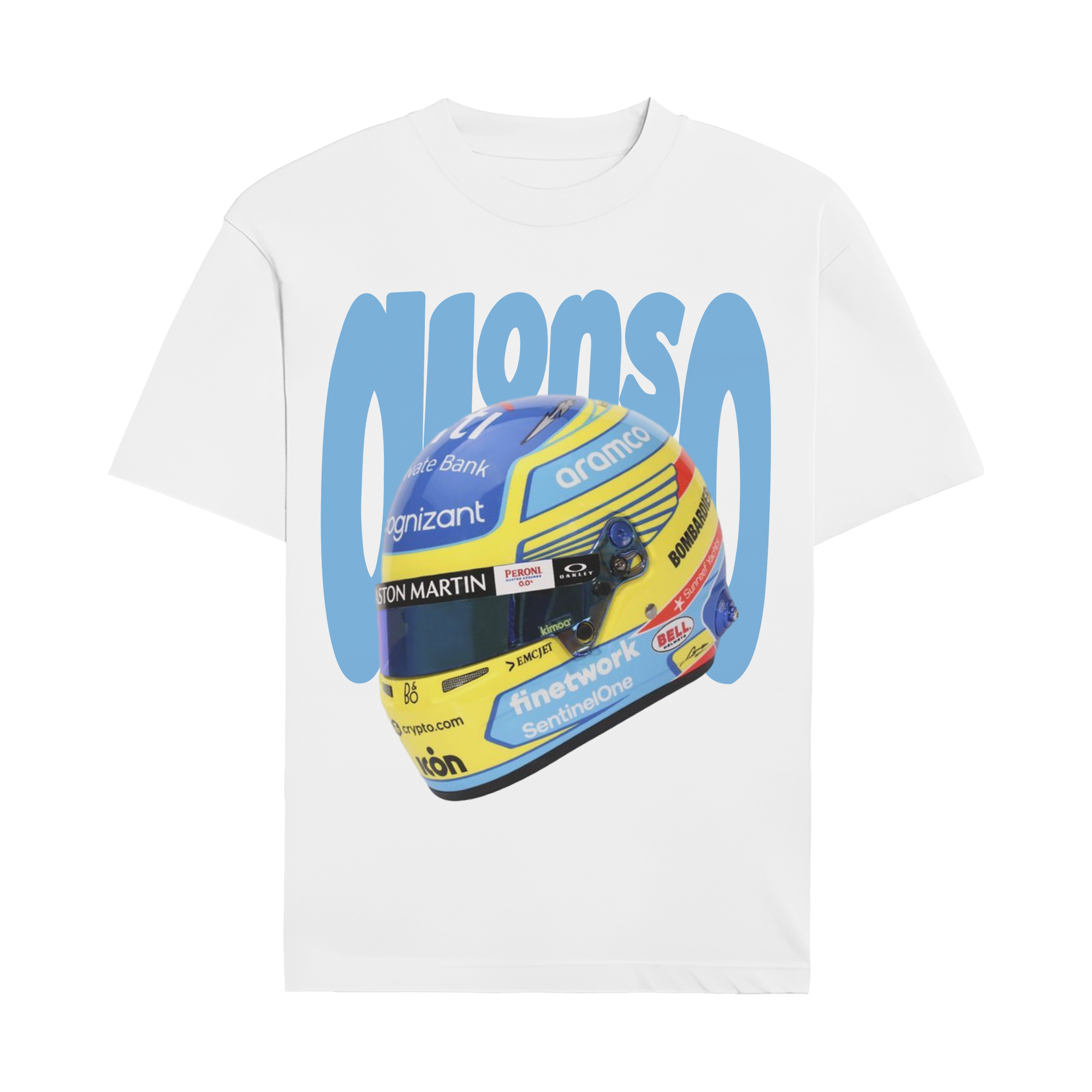 Fernando Alonso Helmet Graphic T-shirt