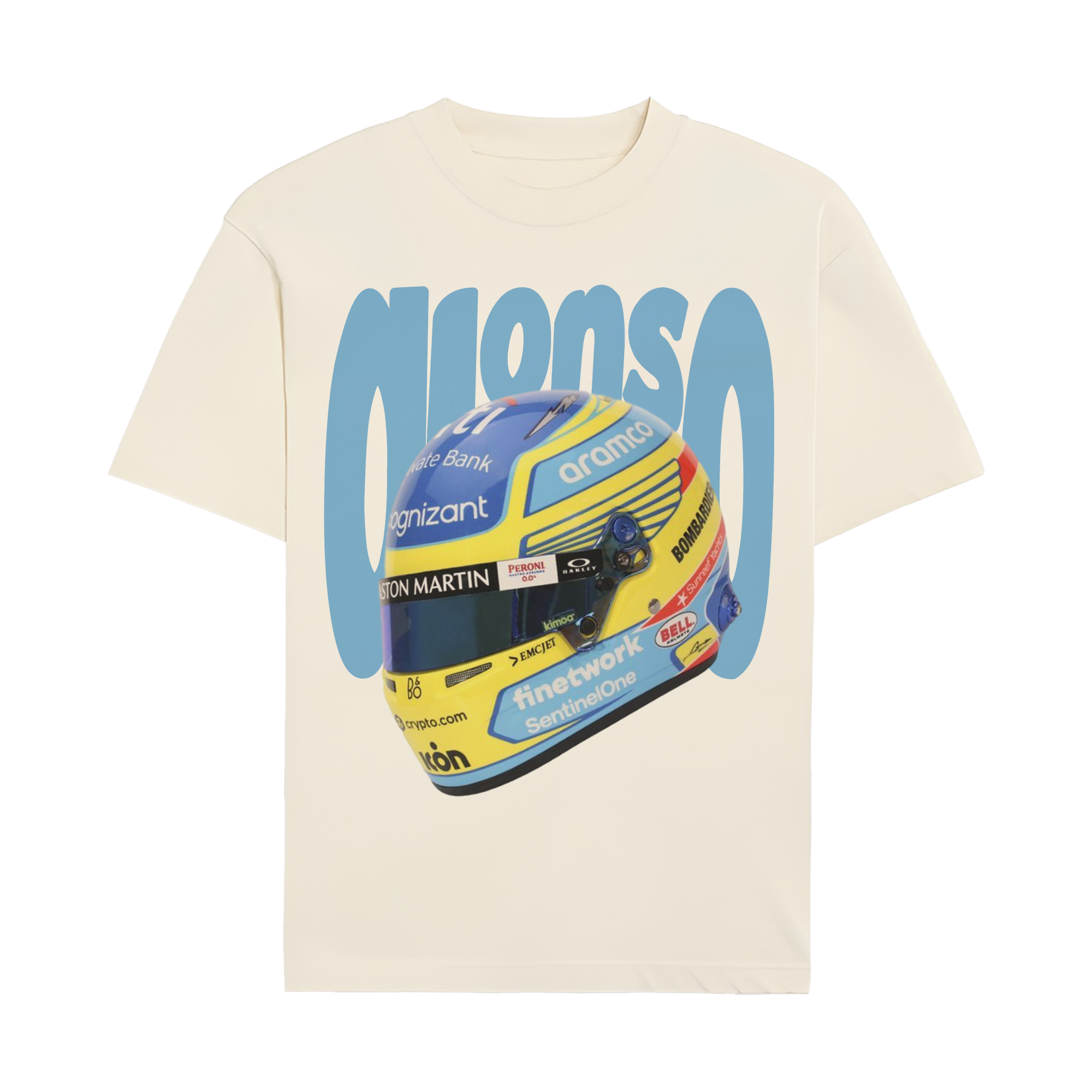 Fernando Alonso Helmet Graphic T-shirt