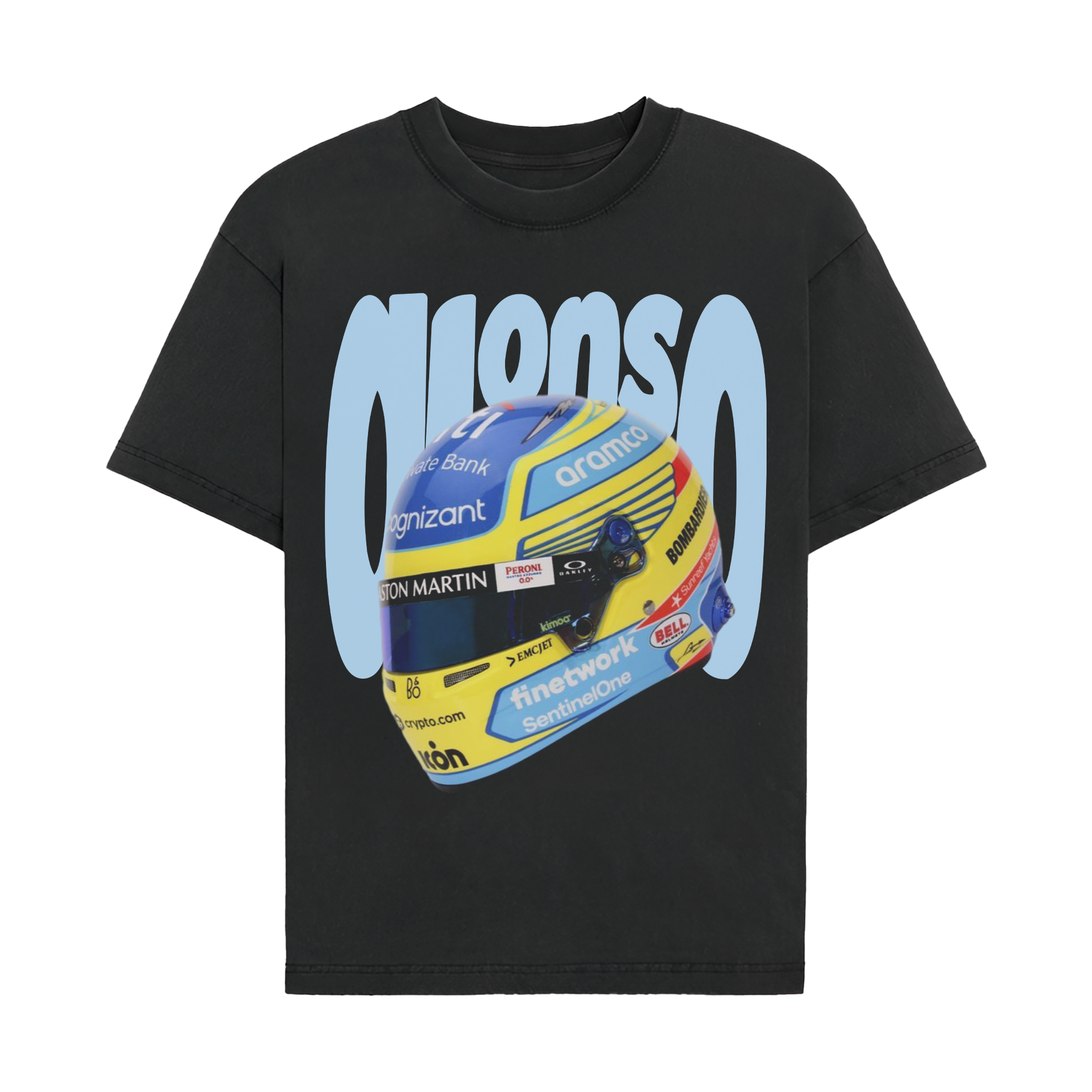 Fernando Alonso Helmet Graphic T-shirt