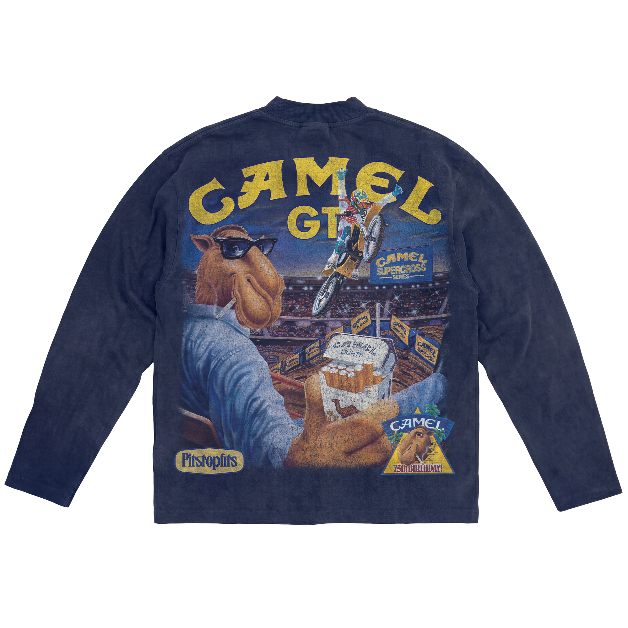 Vintage Washed Racing  v2 Long Sleeve