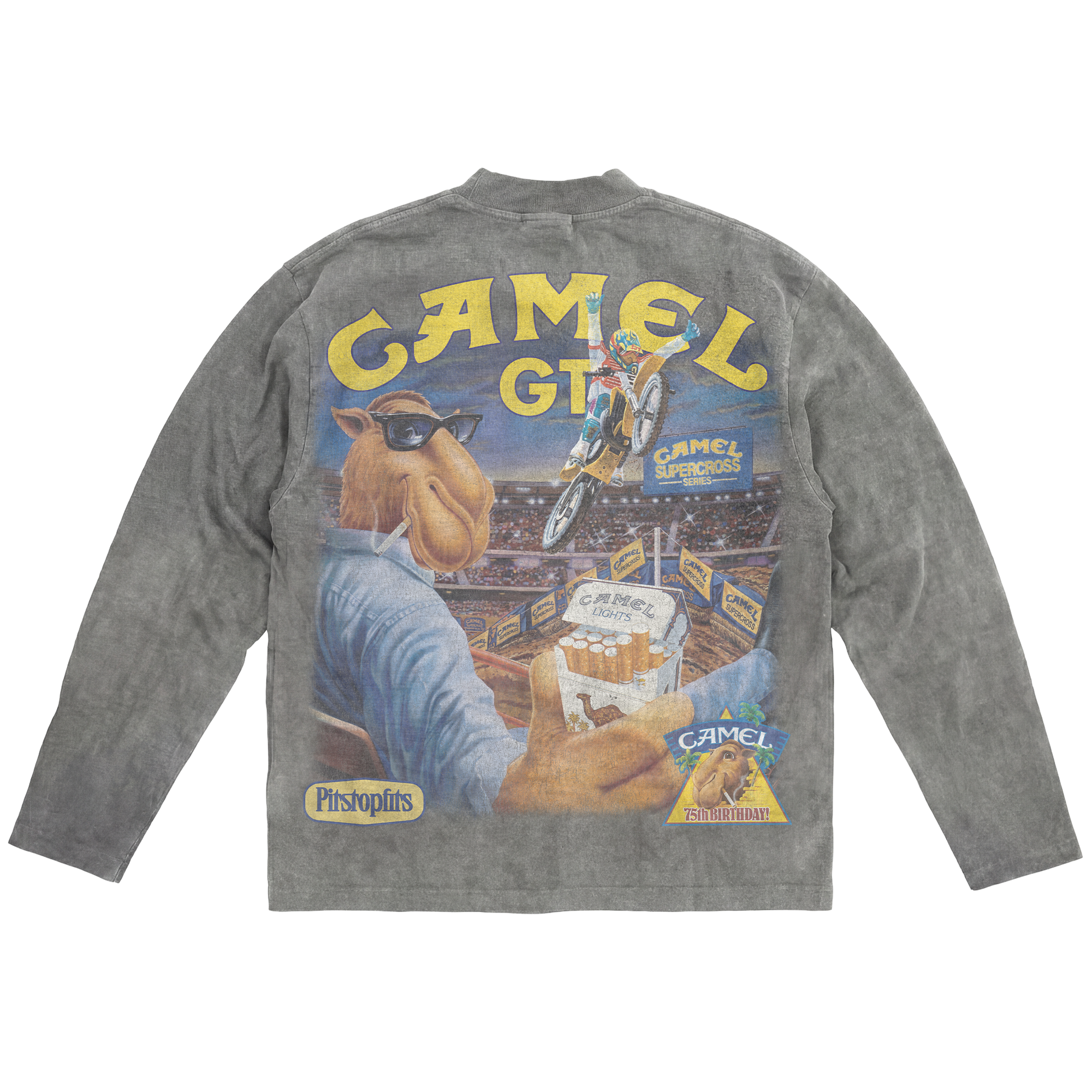 Vintage Washed Racing  v2 Long Sleeve