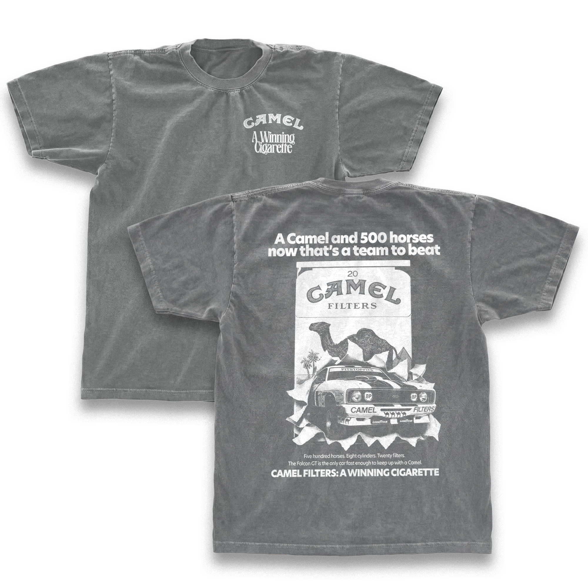 Camel Vintage Racing Graphic Shirt