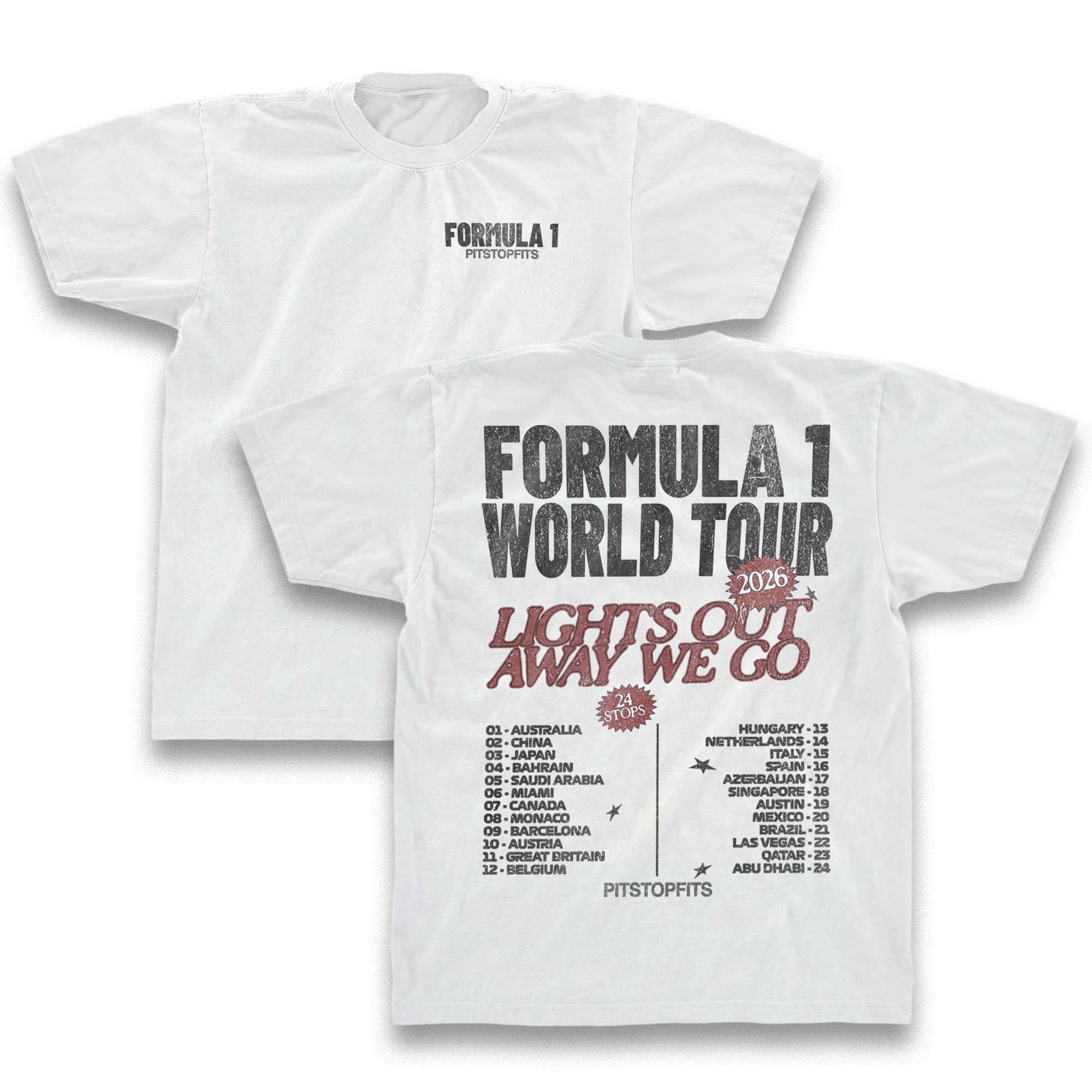 F1 World Tour 2026 Vintage Shirt