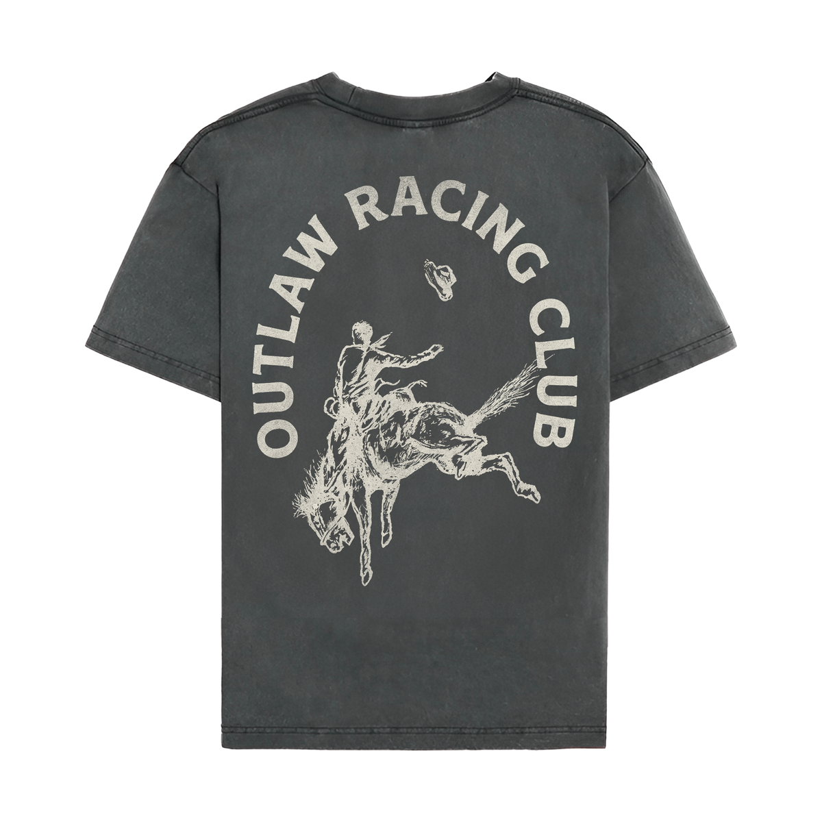 Outlaw Racing Club - Washed Black back