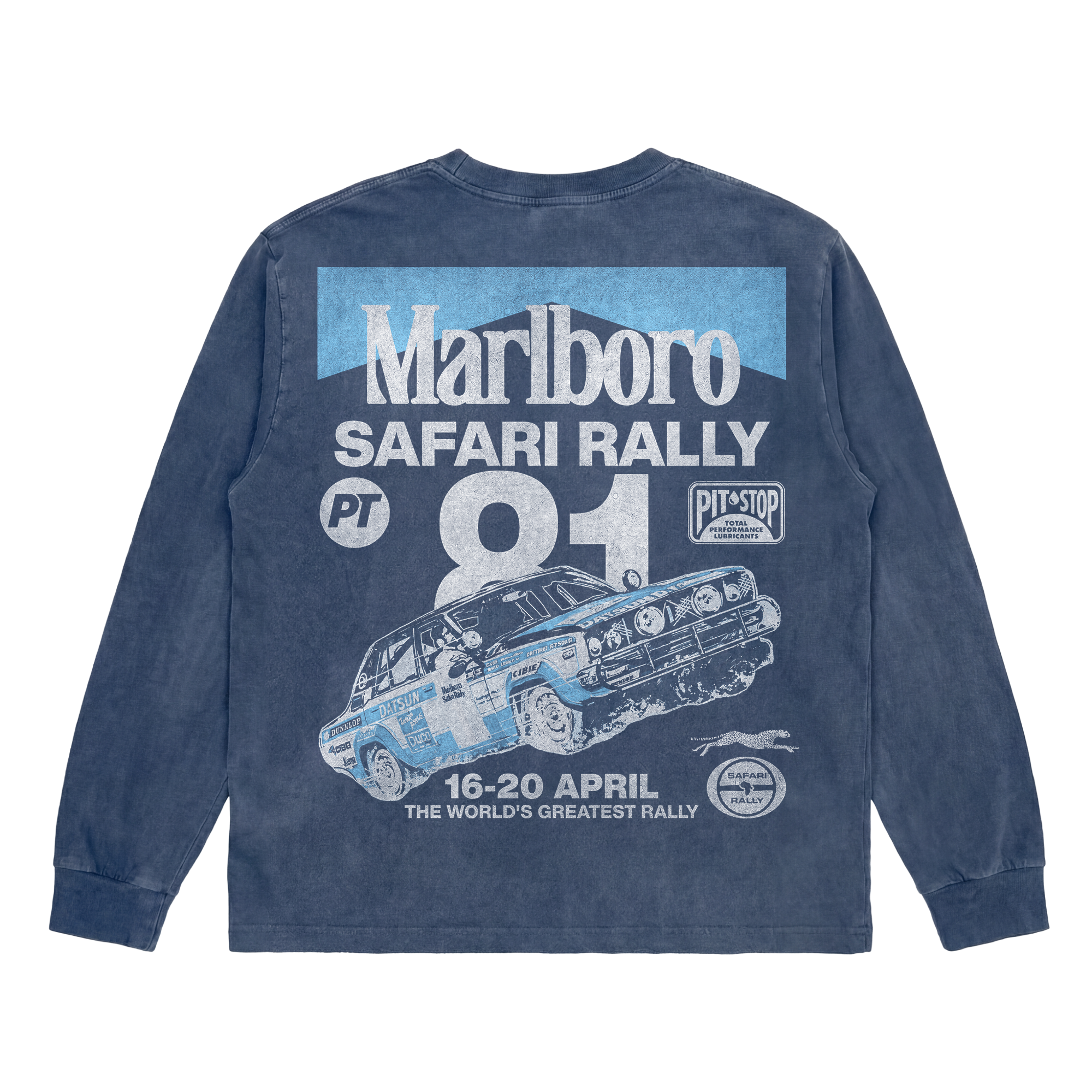Vintage Washed Safari Rally v4 Long Sleeve