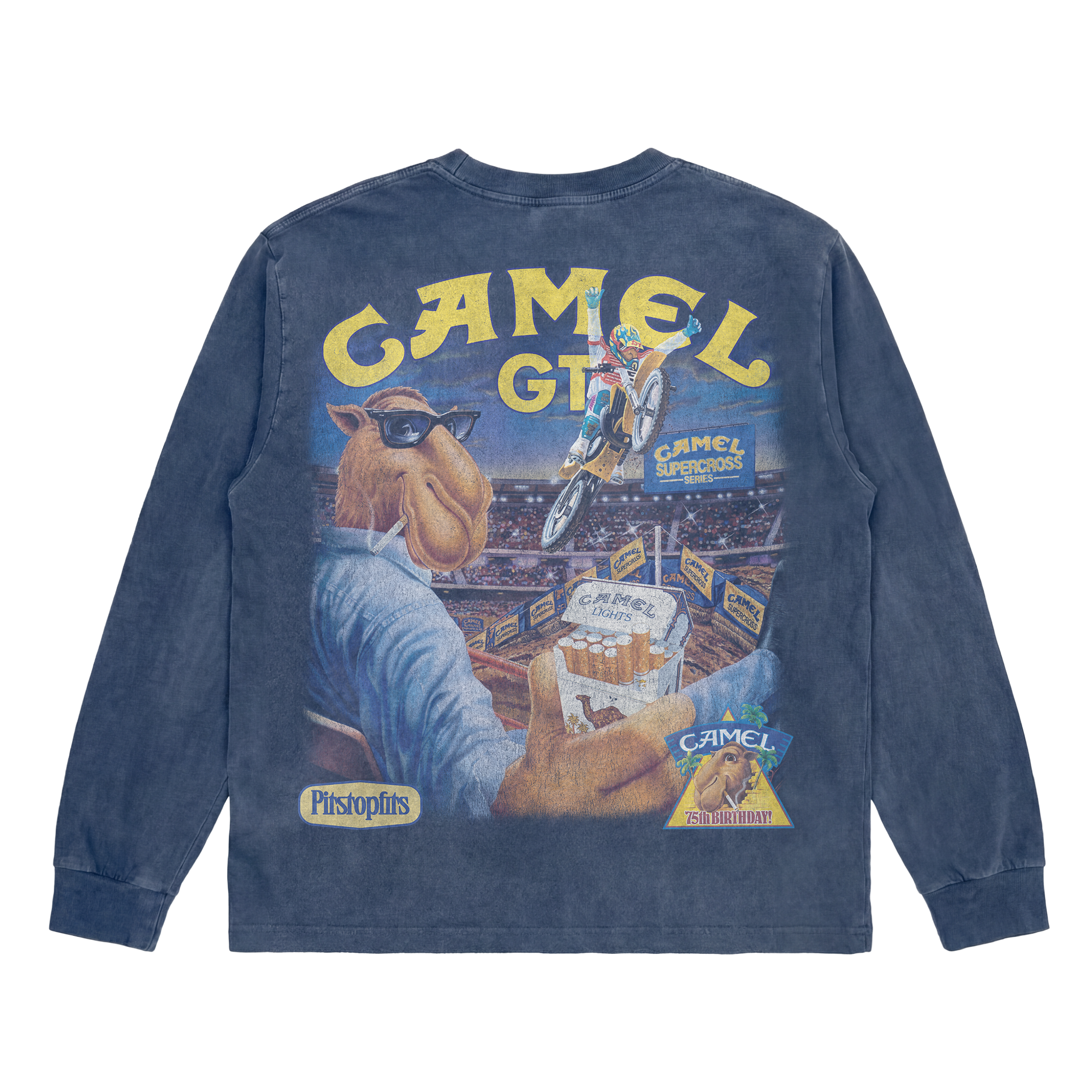 Vintage Washed Racing  v2 Long Sleeve