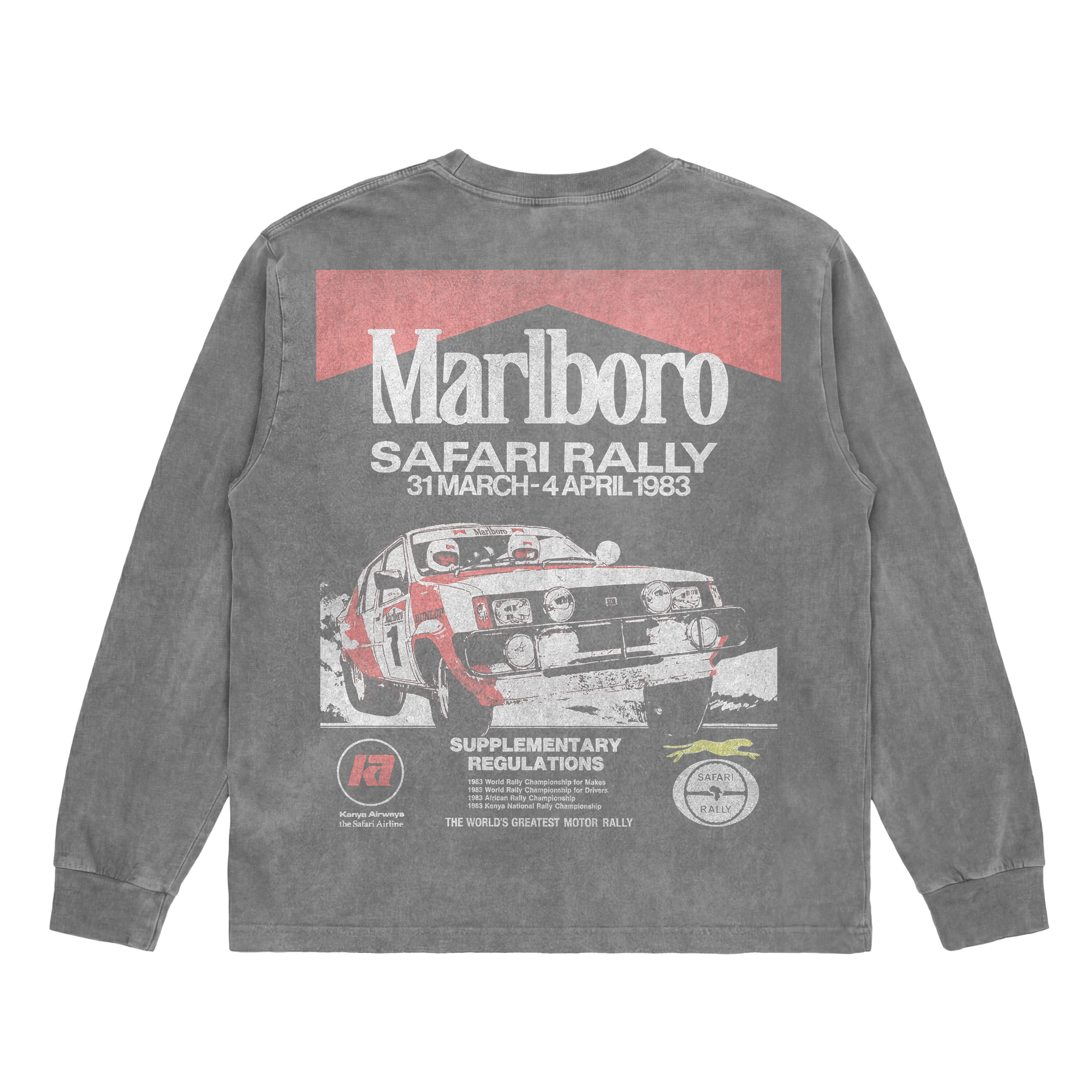 Vintage Washed Safari Rally Long Sleeve