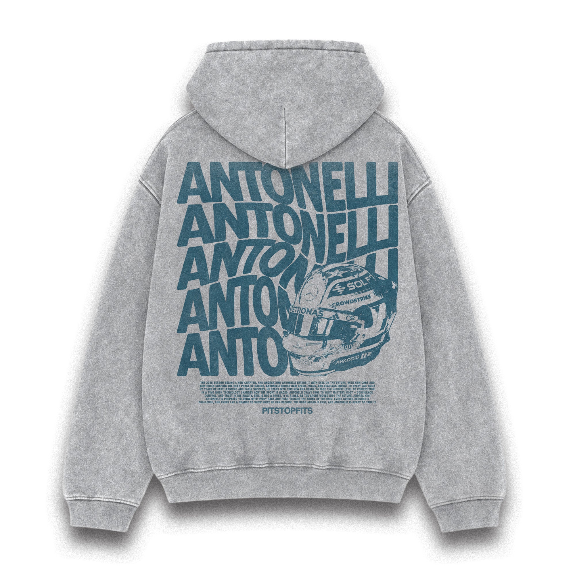 Antonelli Driver Helmet Washed Hoodie