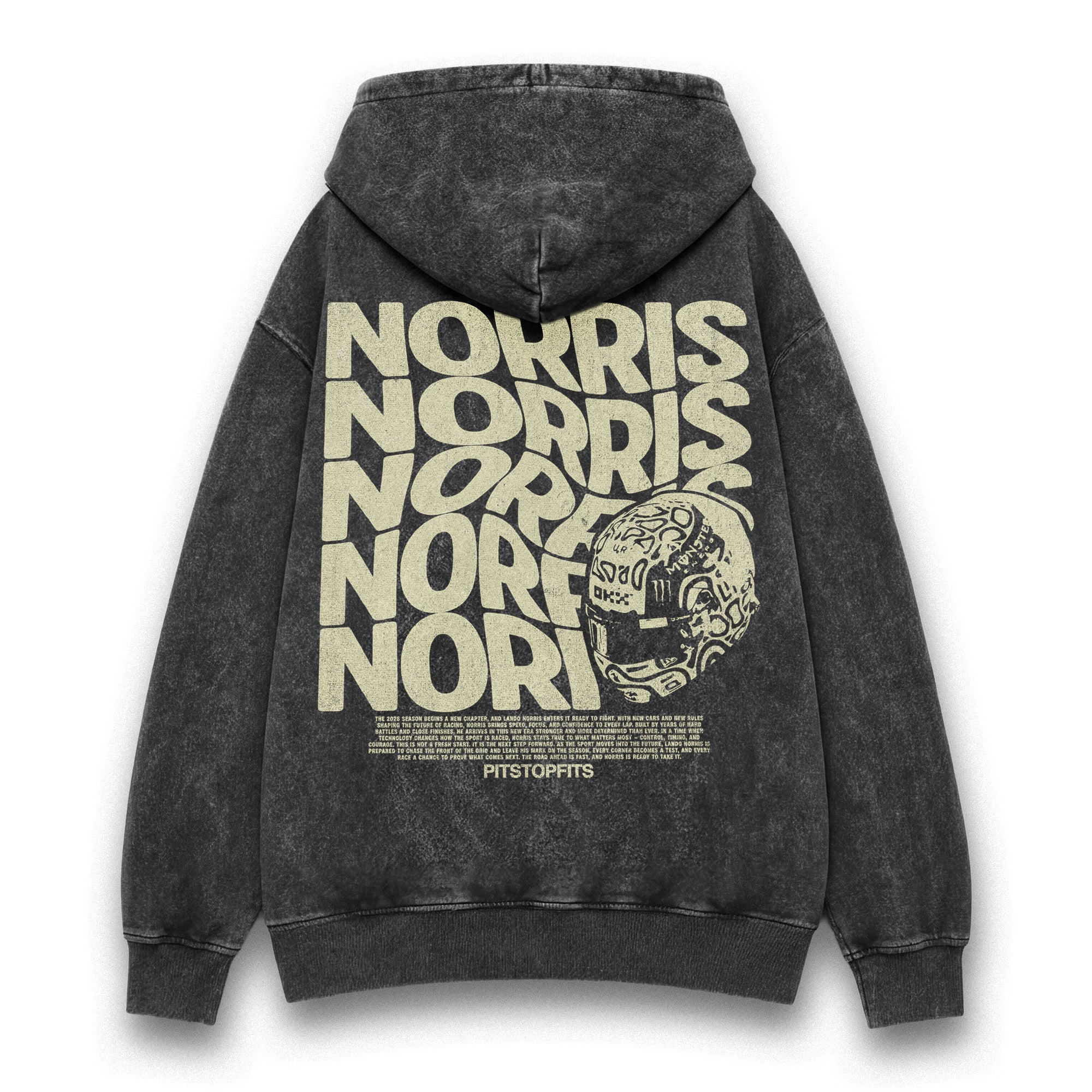Norris Driver Helmet Washed Hoodie