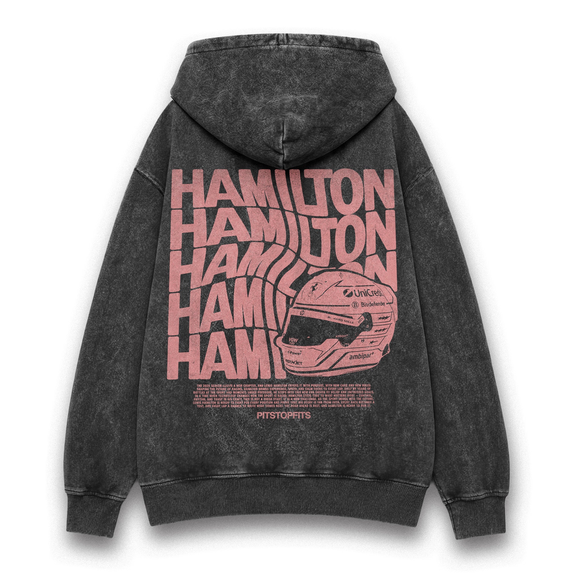 Hamilton Driver Helmet Washed Hoodie