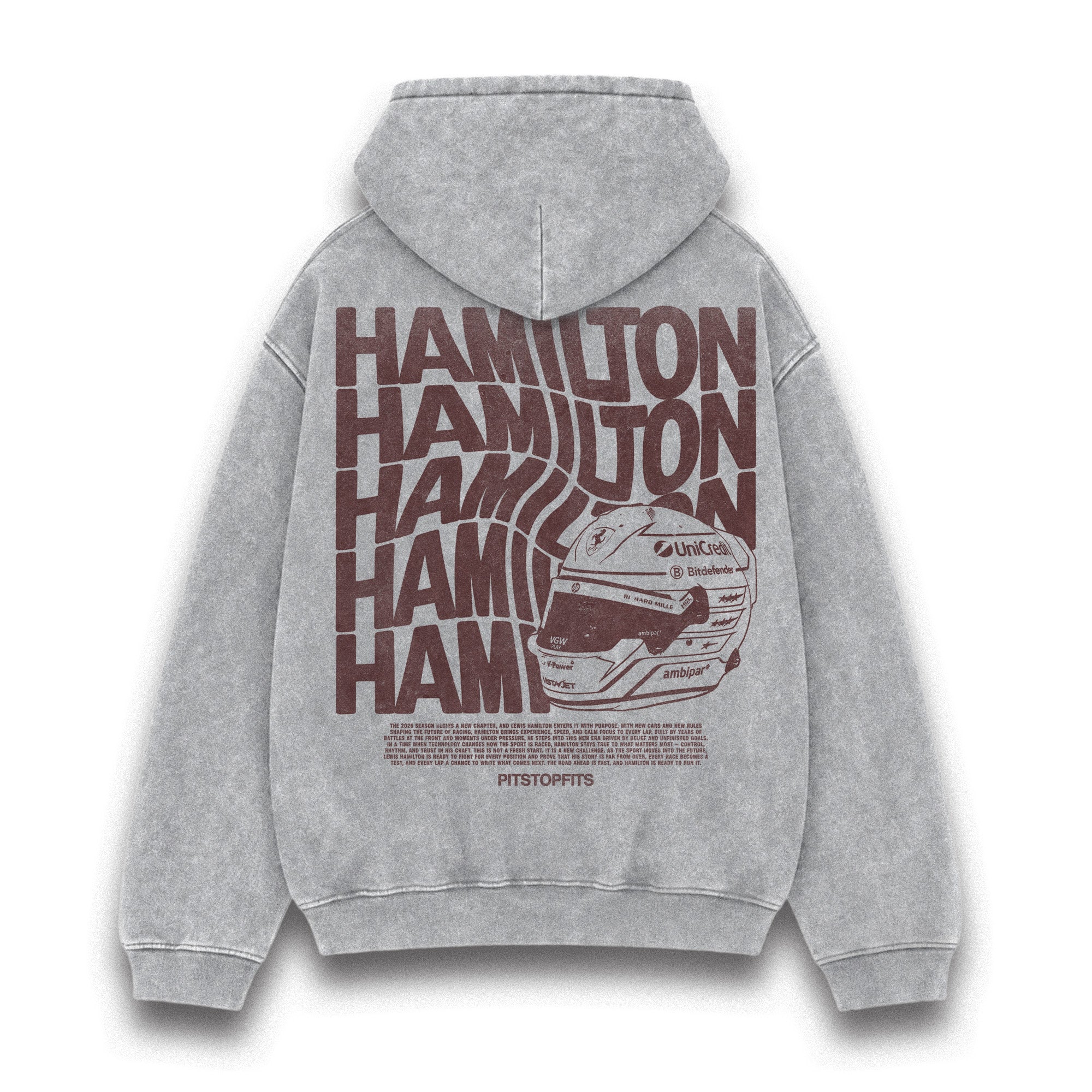 Hamilton Driver Helmet Washed Hoodie