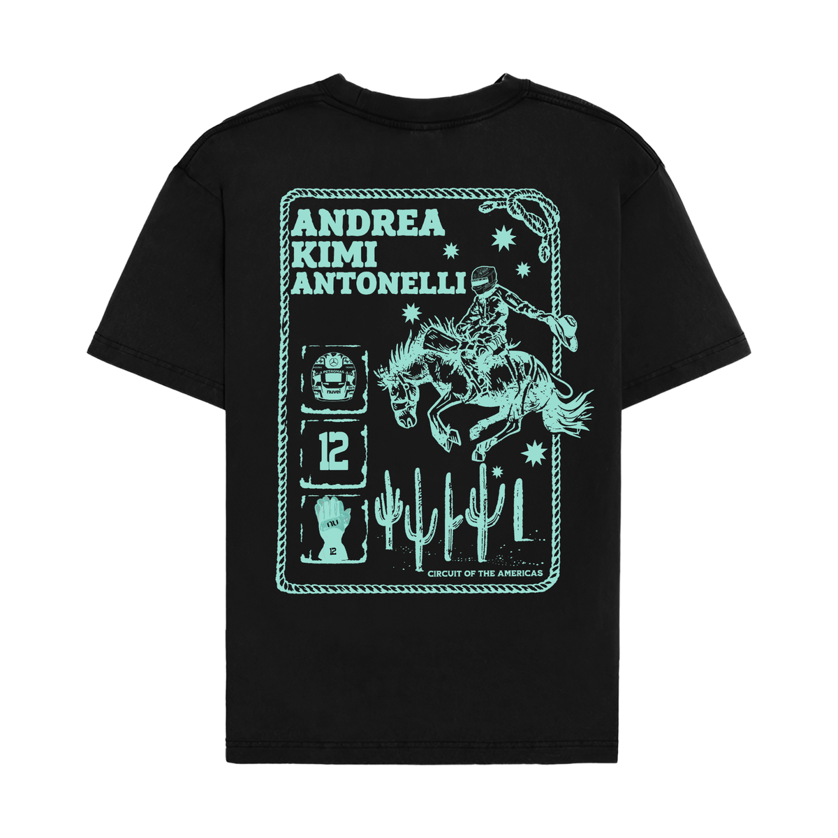 Antonelli Cowboy Tee - Black back