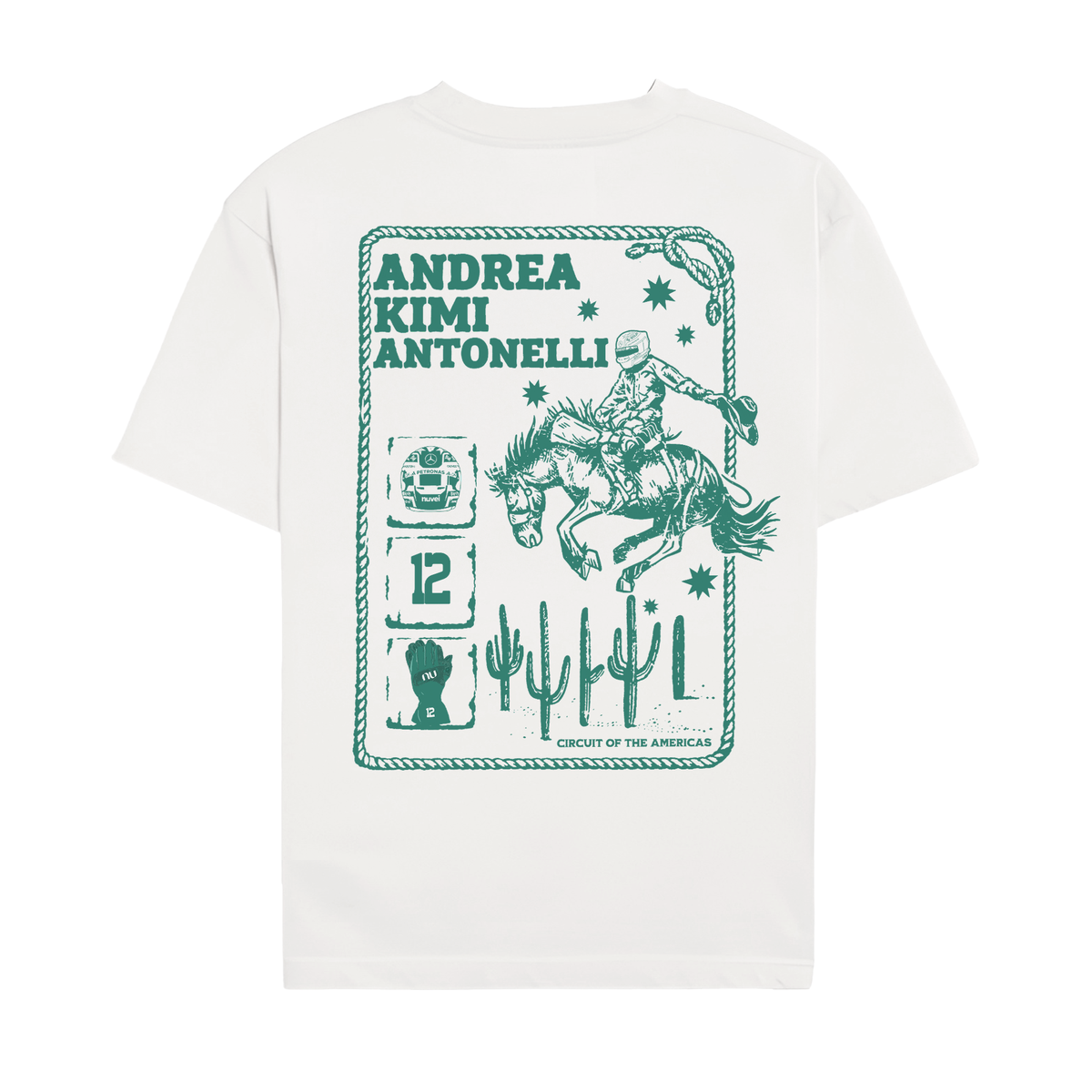 Antonelli Cowboy Tee - White back