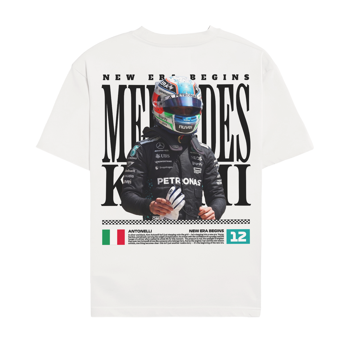 Antonelli Legacy Graphic Tee - White back