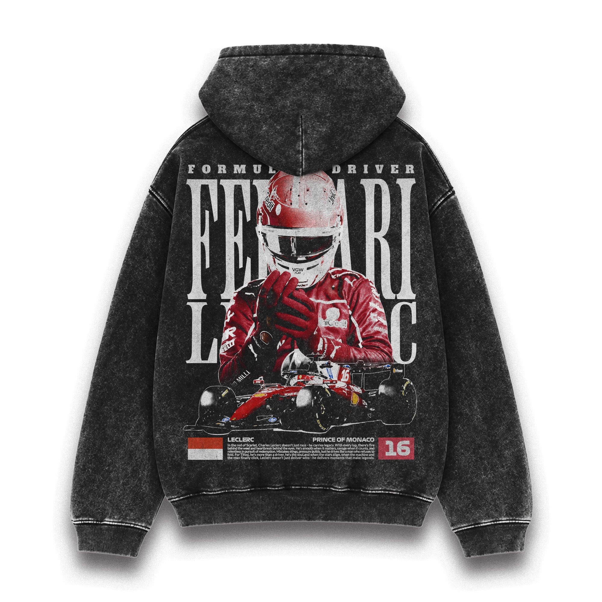 Leclerc Legacy Washed Hoodie