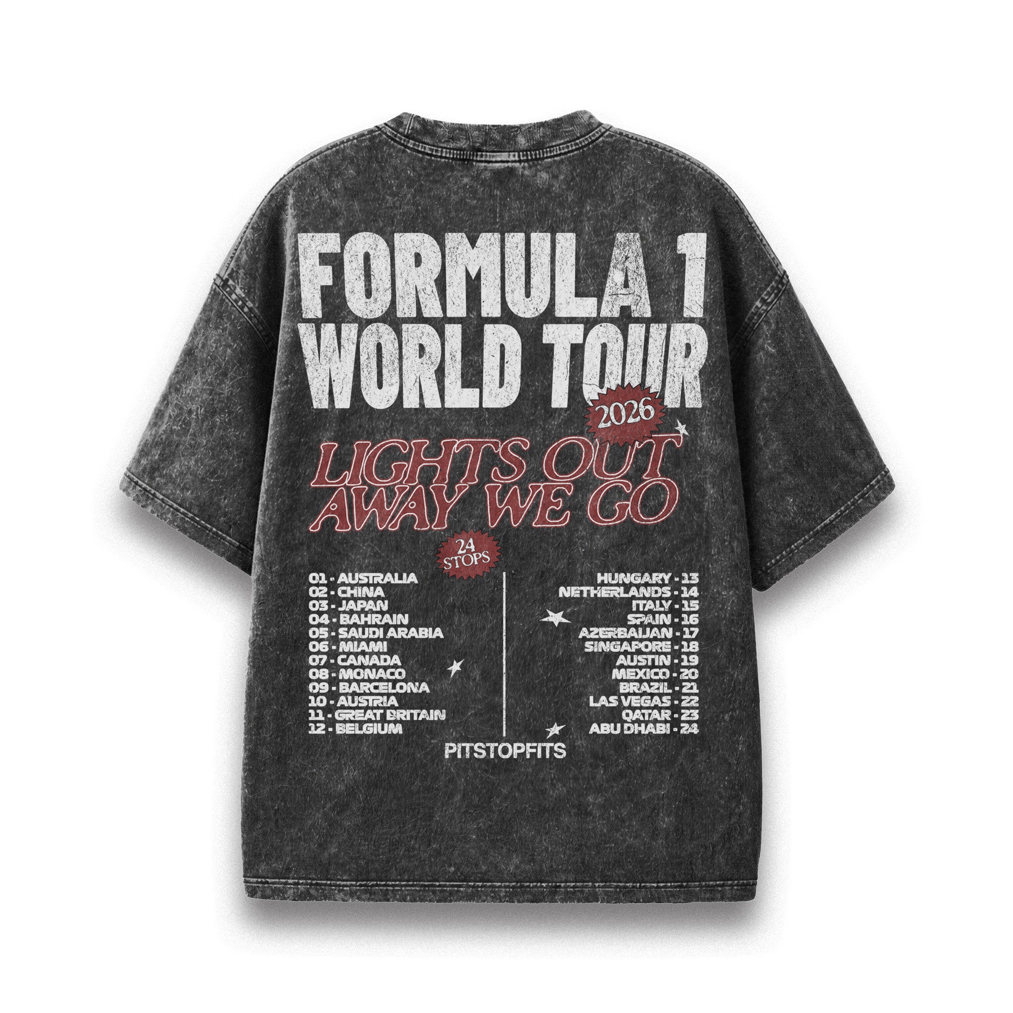 F1 World Tour 2026 Vintage Tee