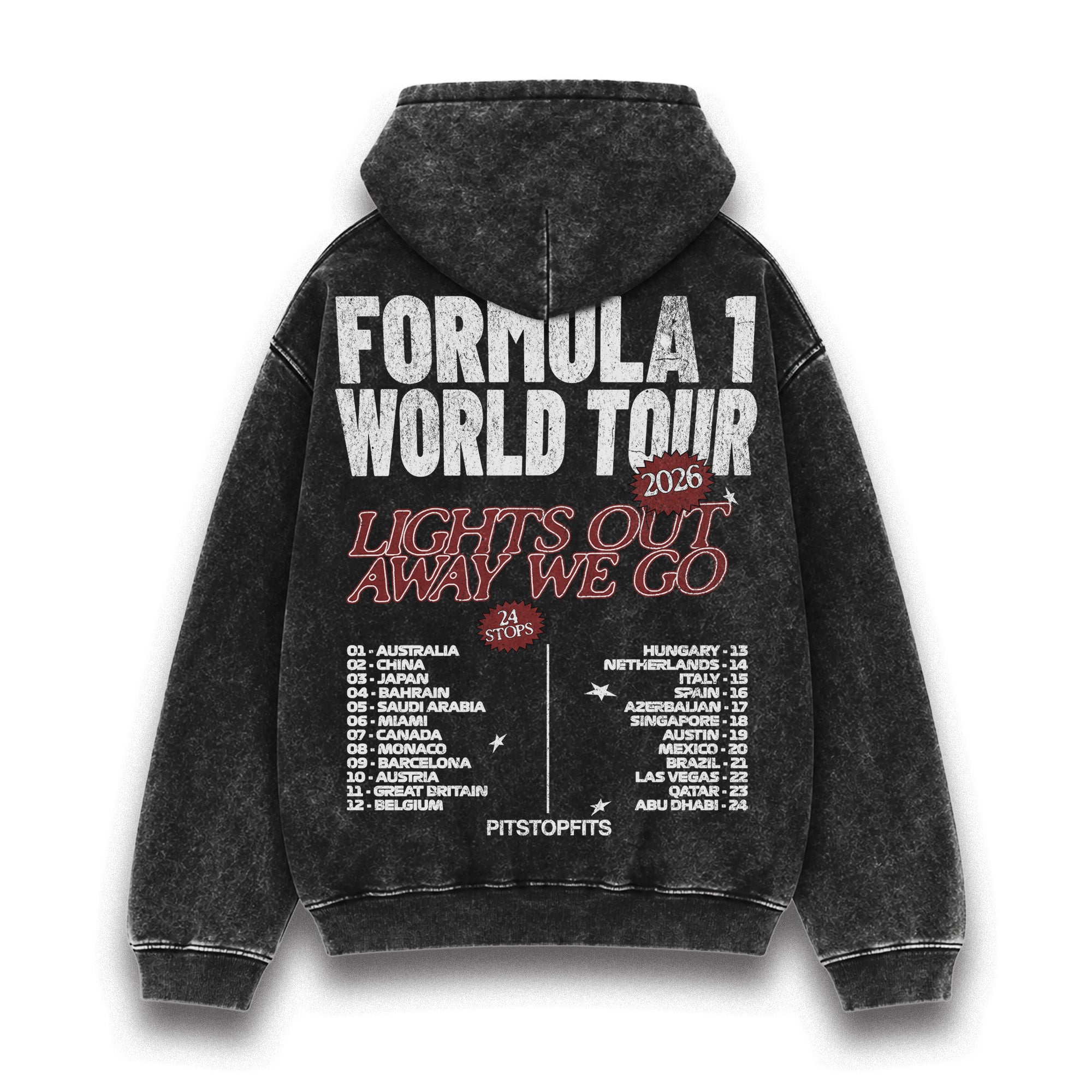 F1 World Tour 2026 Washed Hoodie