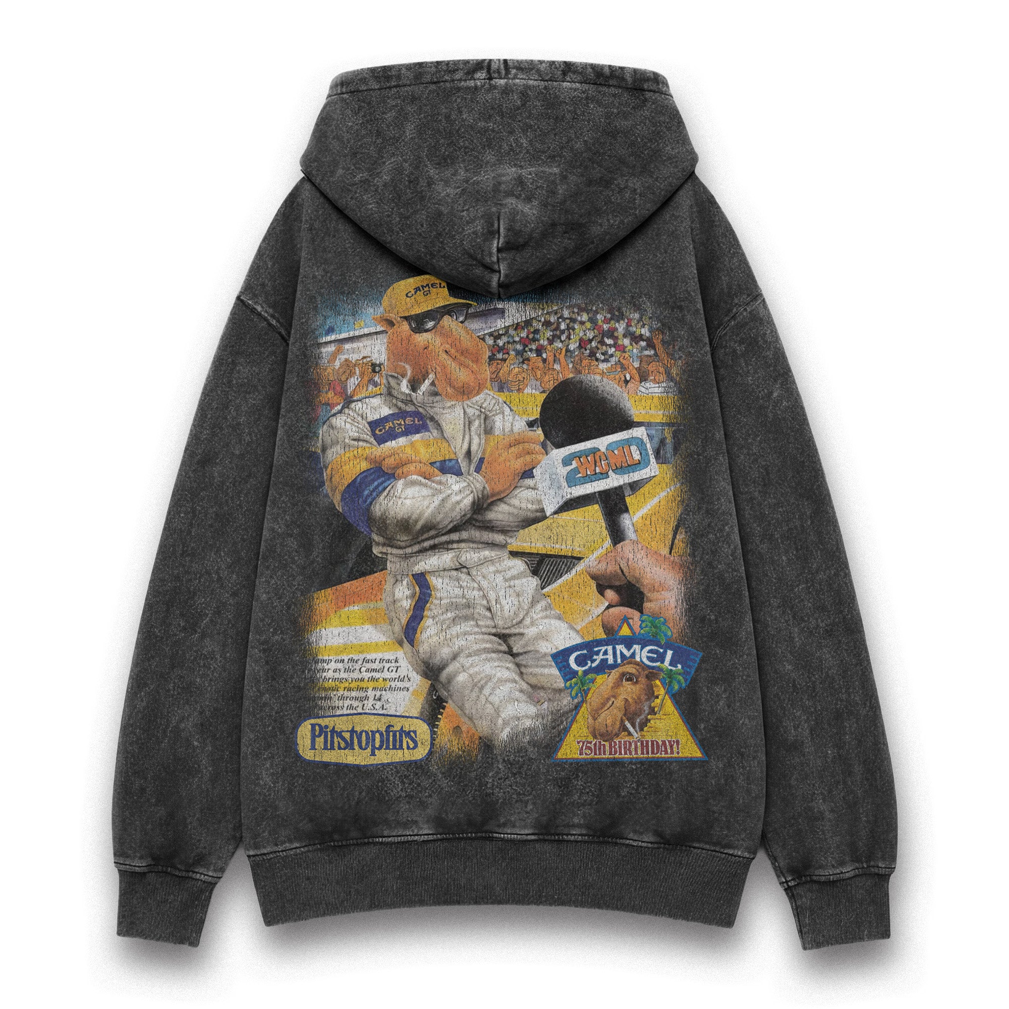 Camel Racing Vintage Washed Hoodie