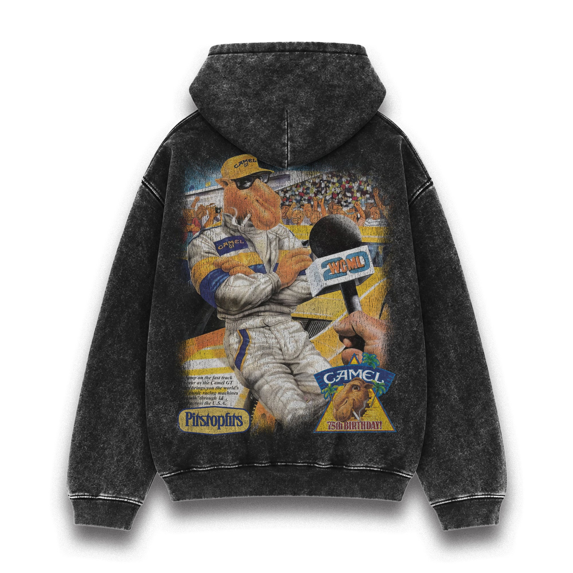 Camel Racing Vintage Washed Hoodie