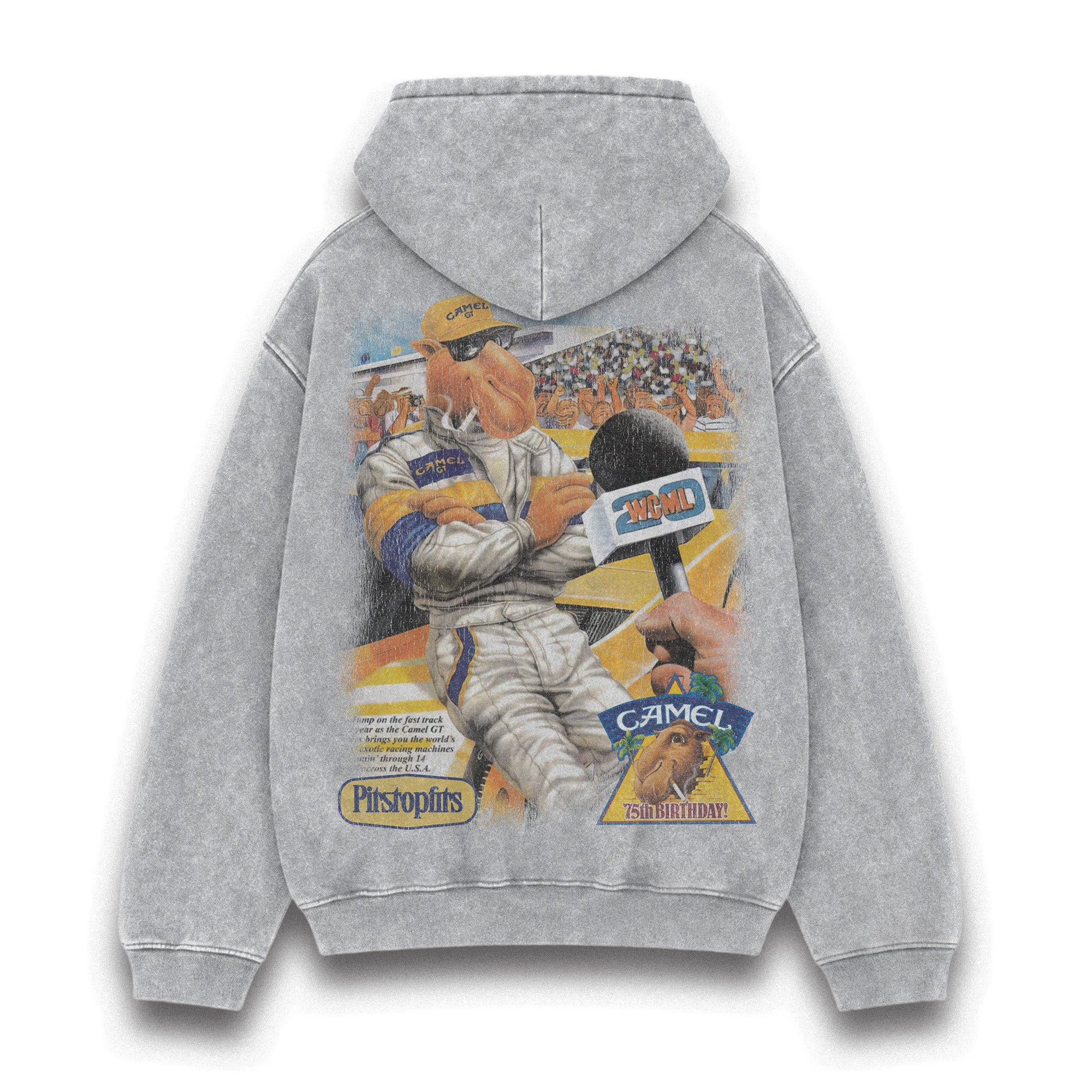 Camel Racing Vintage Washed Hoodie