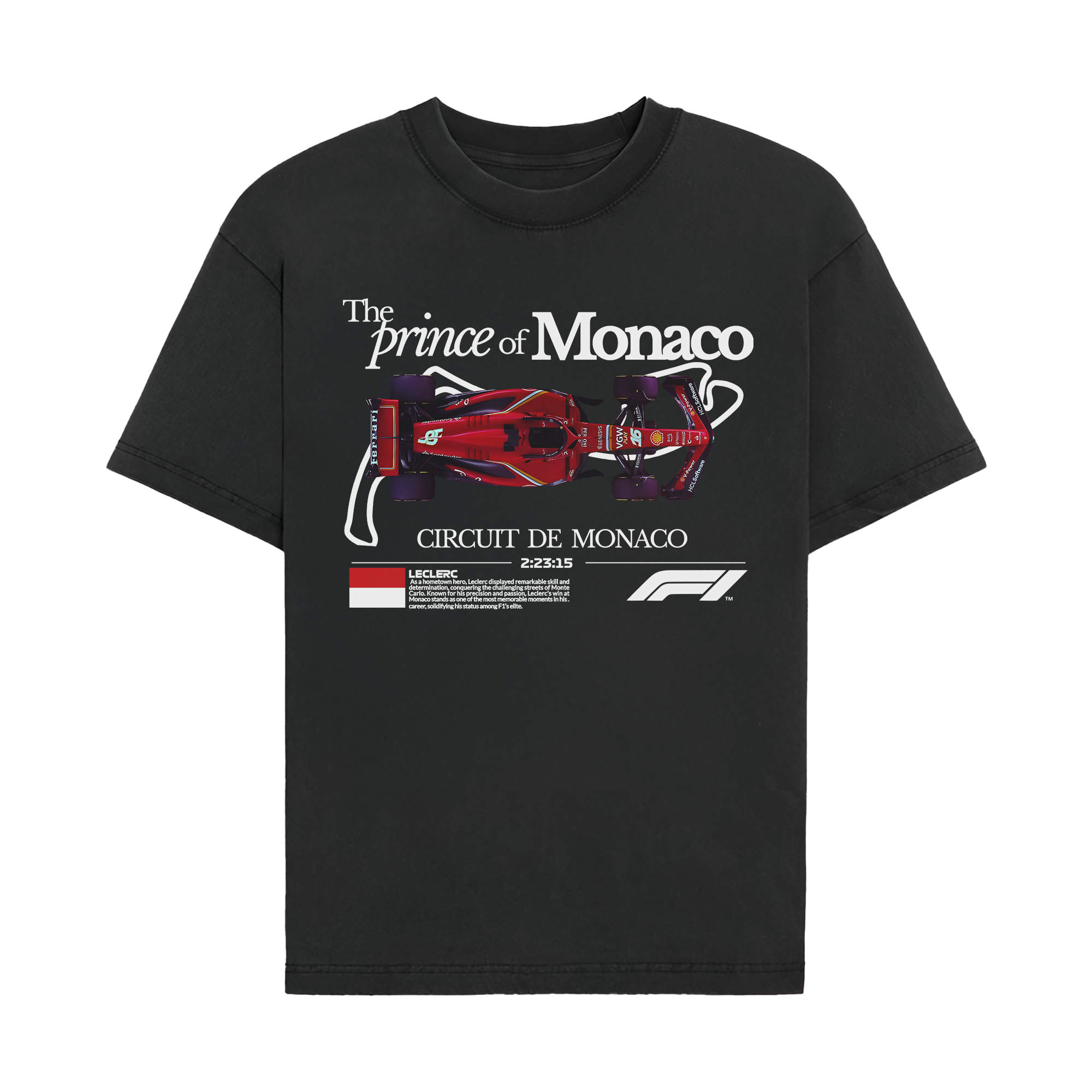 Charles Leclerc Prince of Monaco T-shirt