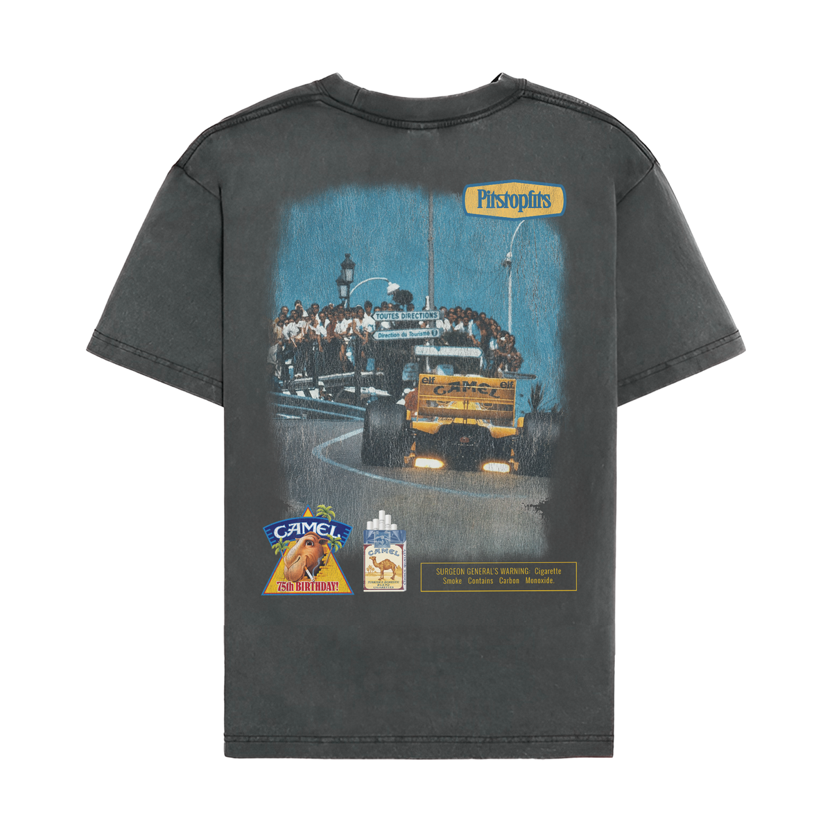 Camel Vintage F1 Shirt - Washed Black back