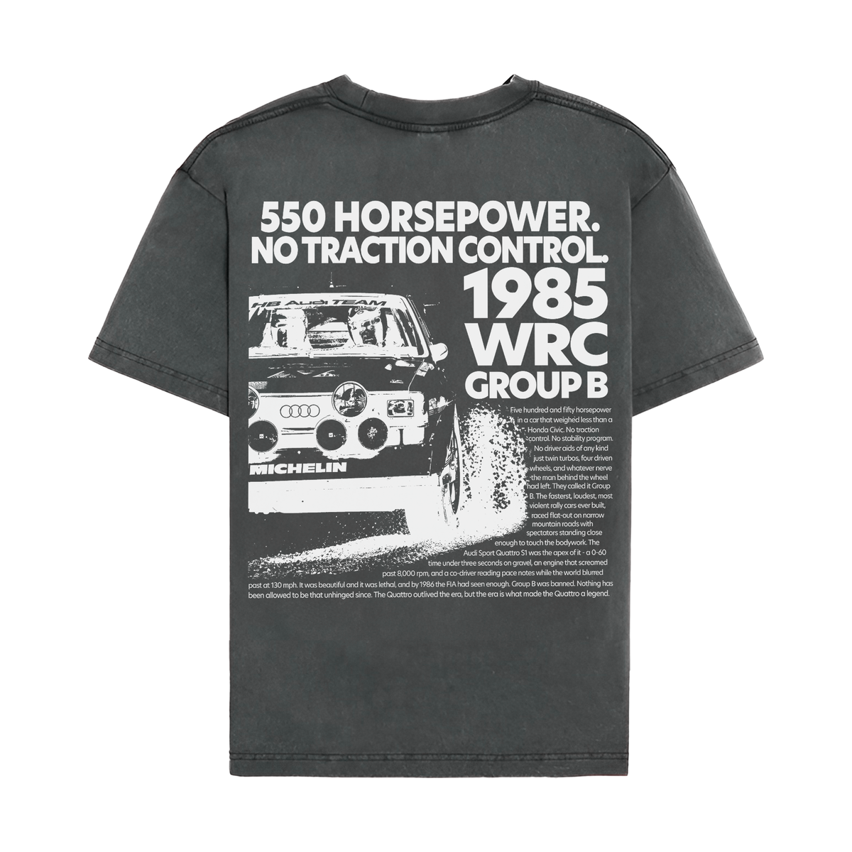 Group B Rally Vintage V2 Shirt - Washed Black back