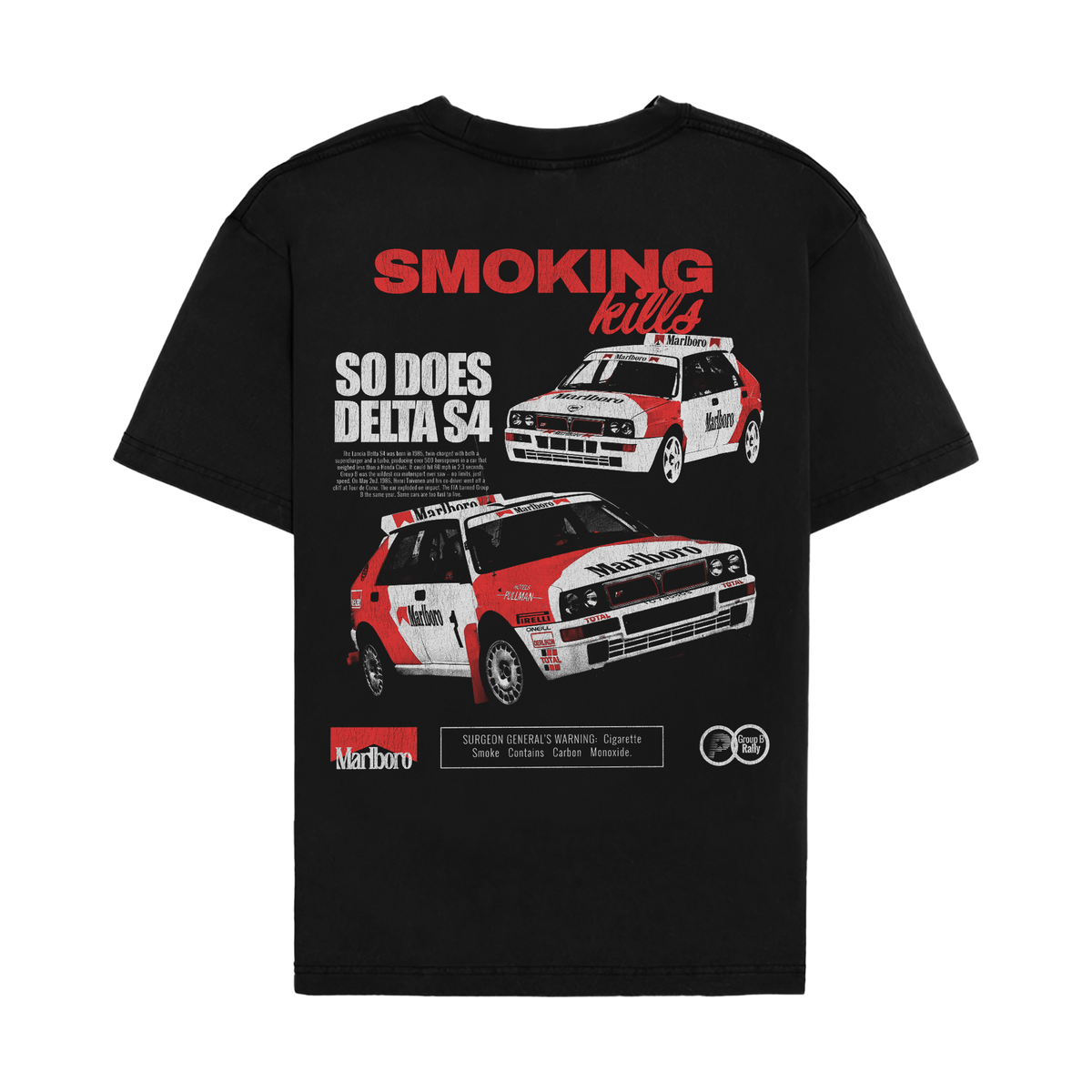 Group B Vintage Rally Shirt - Black back