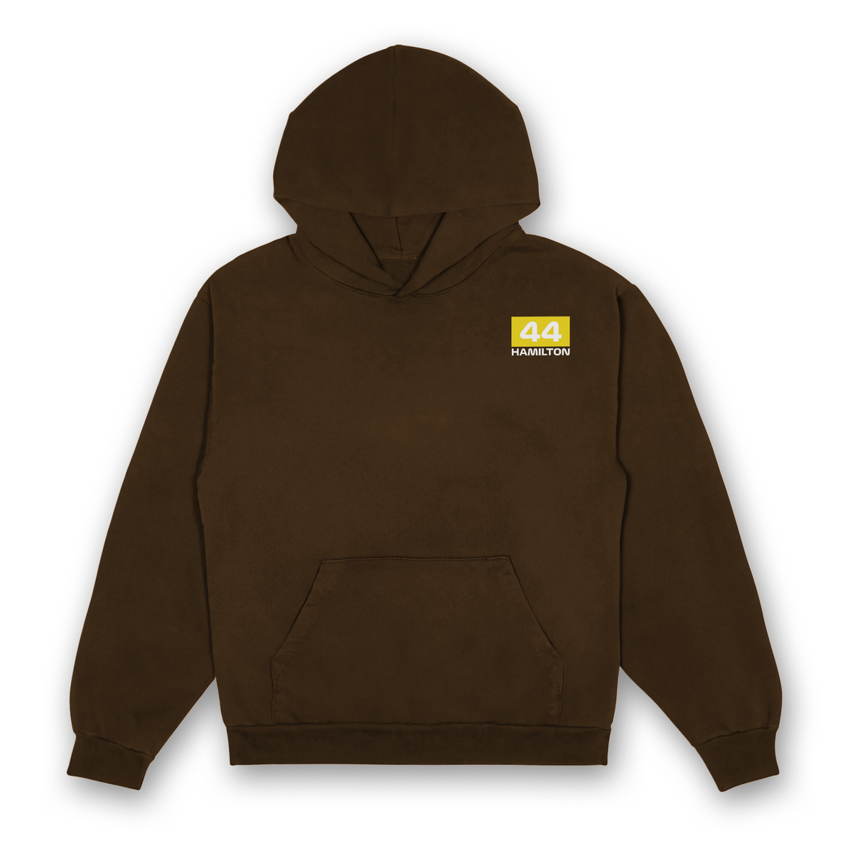 Hamilton Split Helmet Hoodie - Dark Chocolate front