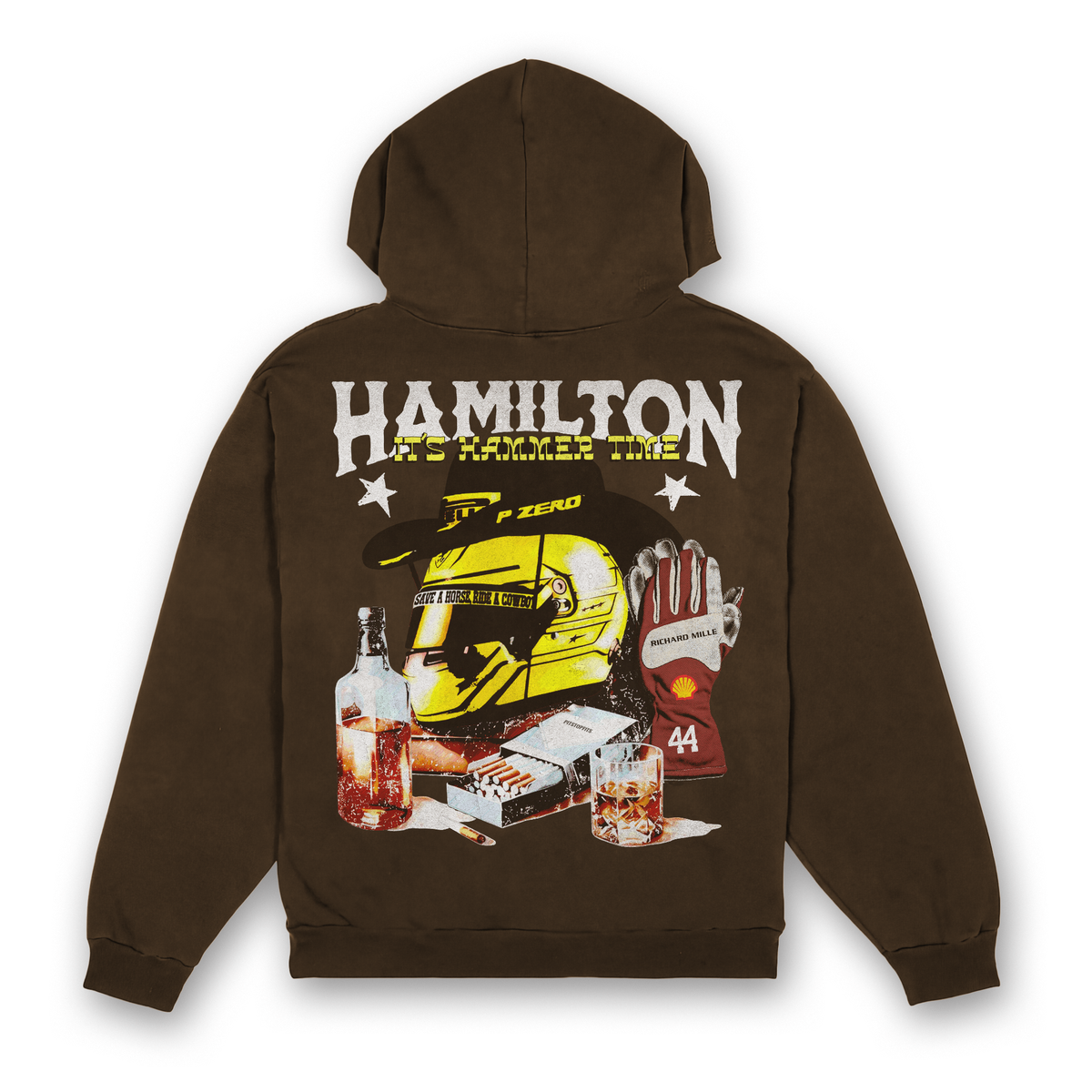 Hamilton Western V2 Hoodie - Dark Chocolate back