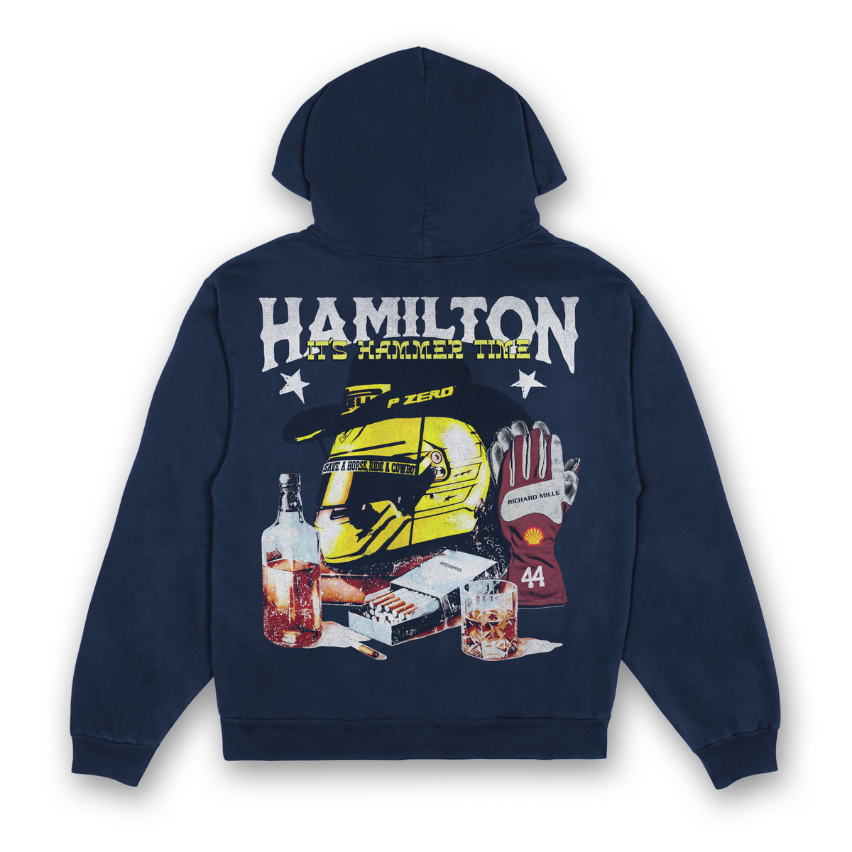 Hamilton Western V2 Hoodie - Navy back
