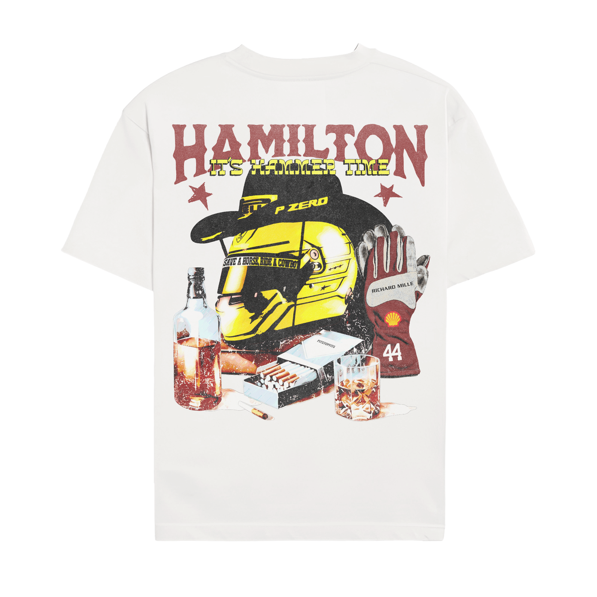 Hamilton Western V2 Tee - White back