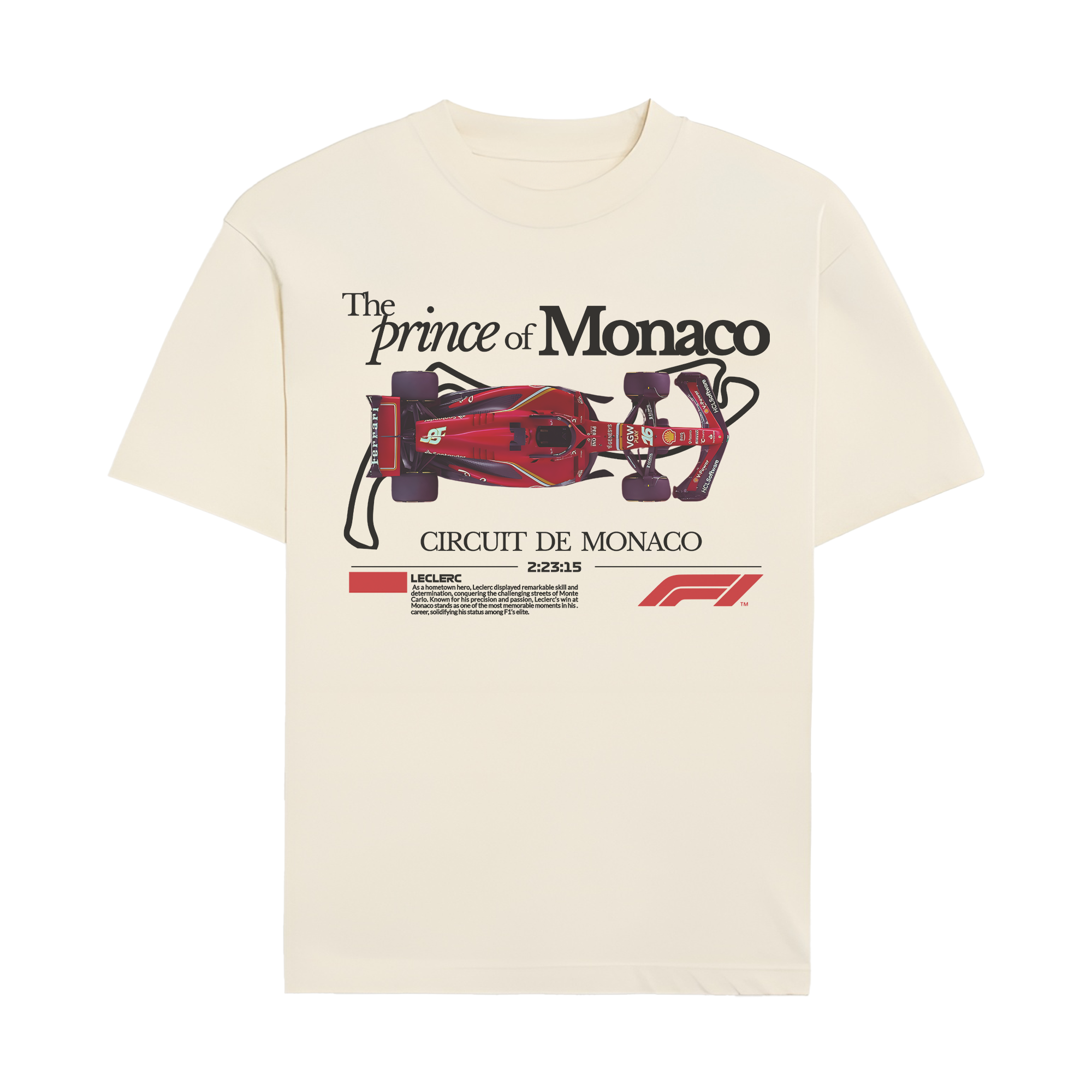 Charles Leclerc Prince of Monaco T-shirt