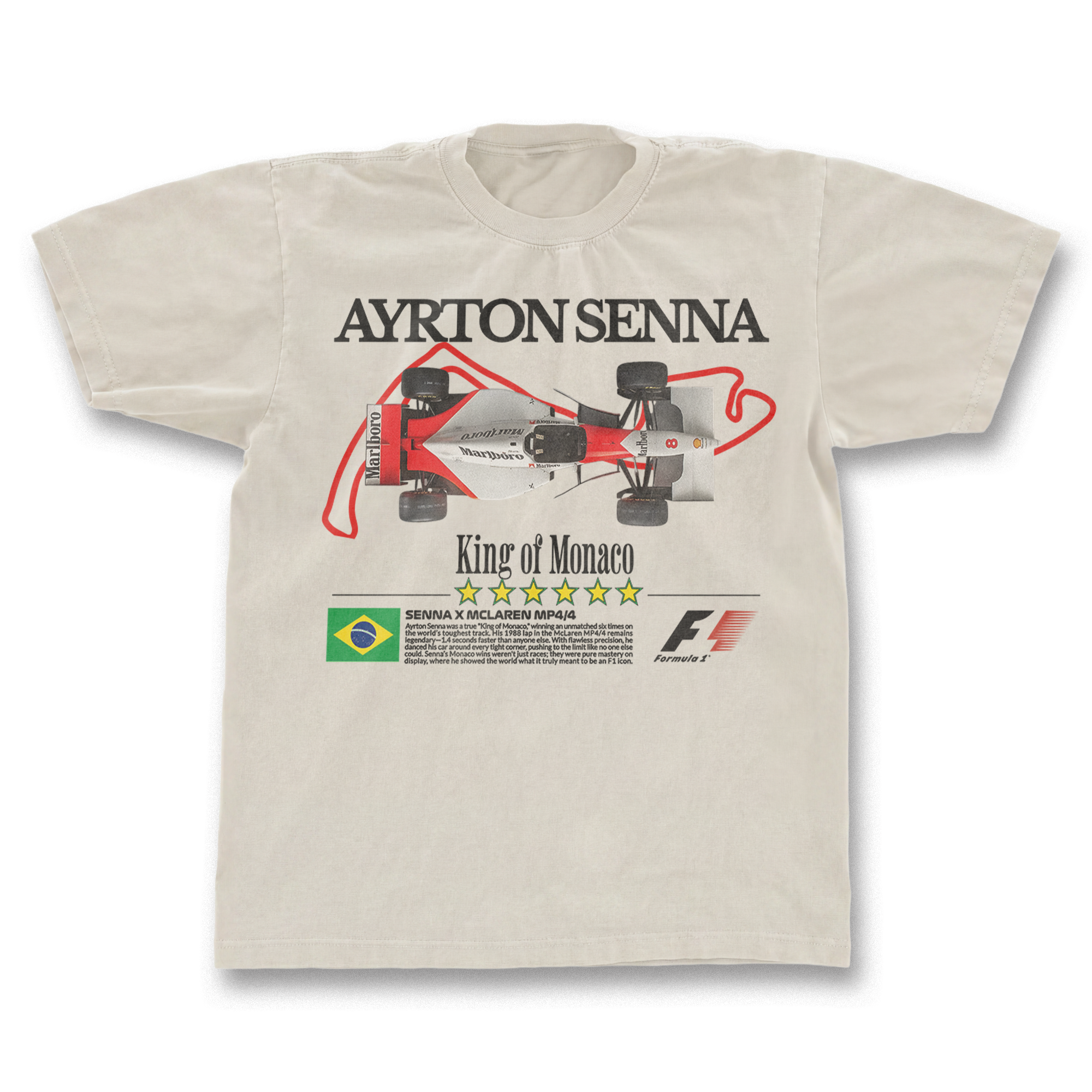 Ayrton Senna "King of Monaco" T-shirt