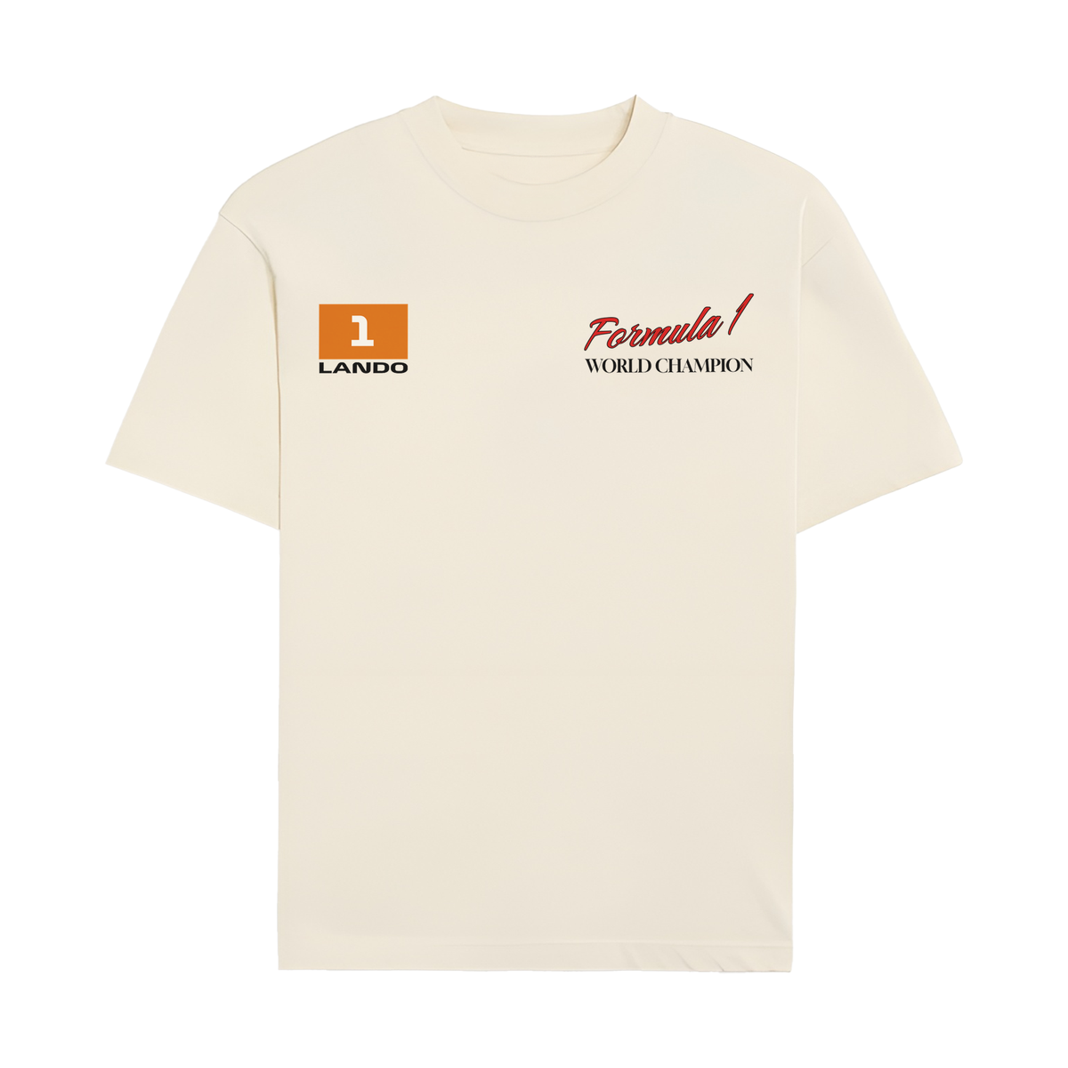 Lando 2025 Champion Legacy Tee - Off-White front