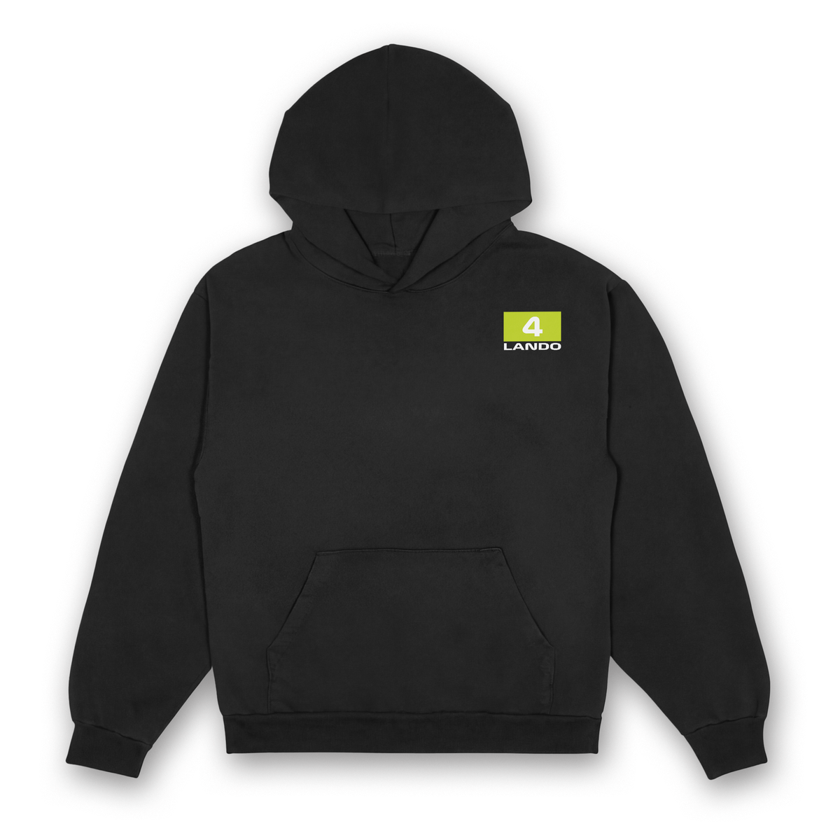 Lando Split Helmet Hoodie - Black front