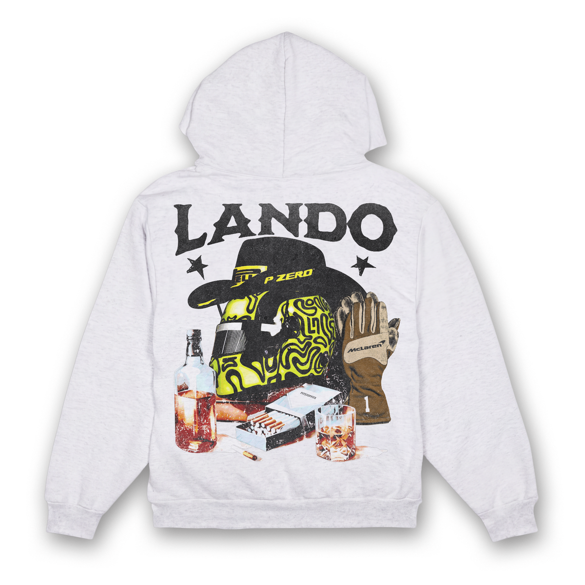 Lando Western V2 Hoodie - Ash back
