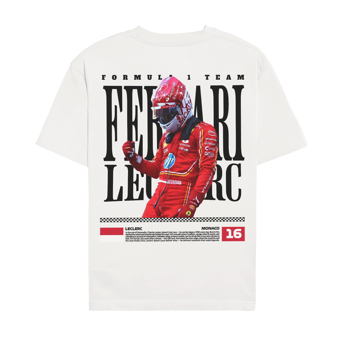 Leclerc Legacy T-shirt - White back
