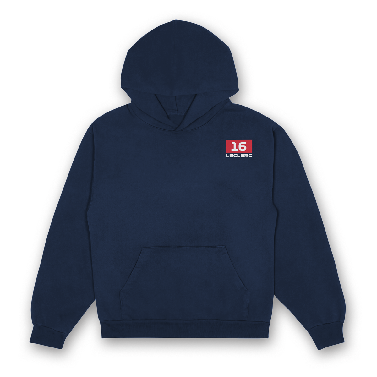 Leclerc Split Helmet Hoodie - Navy front