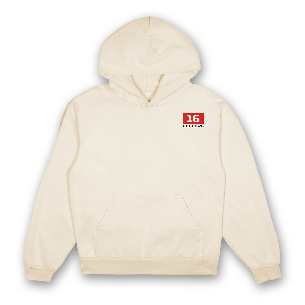 Leclerc Split Helmet Hoodie - Sand front